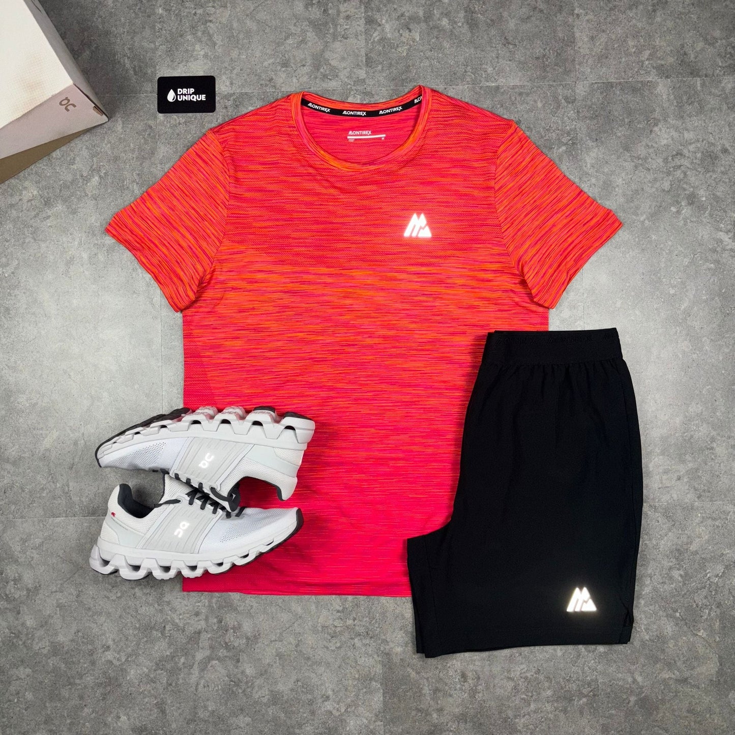 Montirex Seamless T-Shirt Orange / Hot Pink