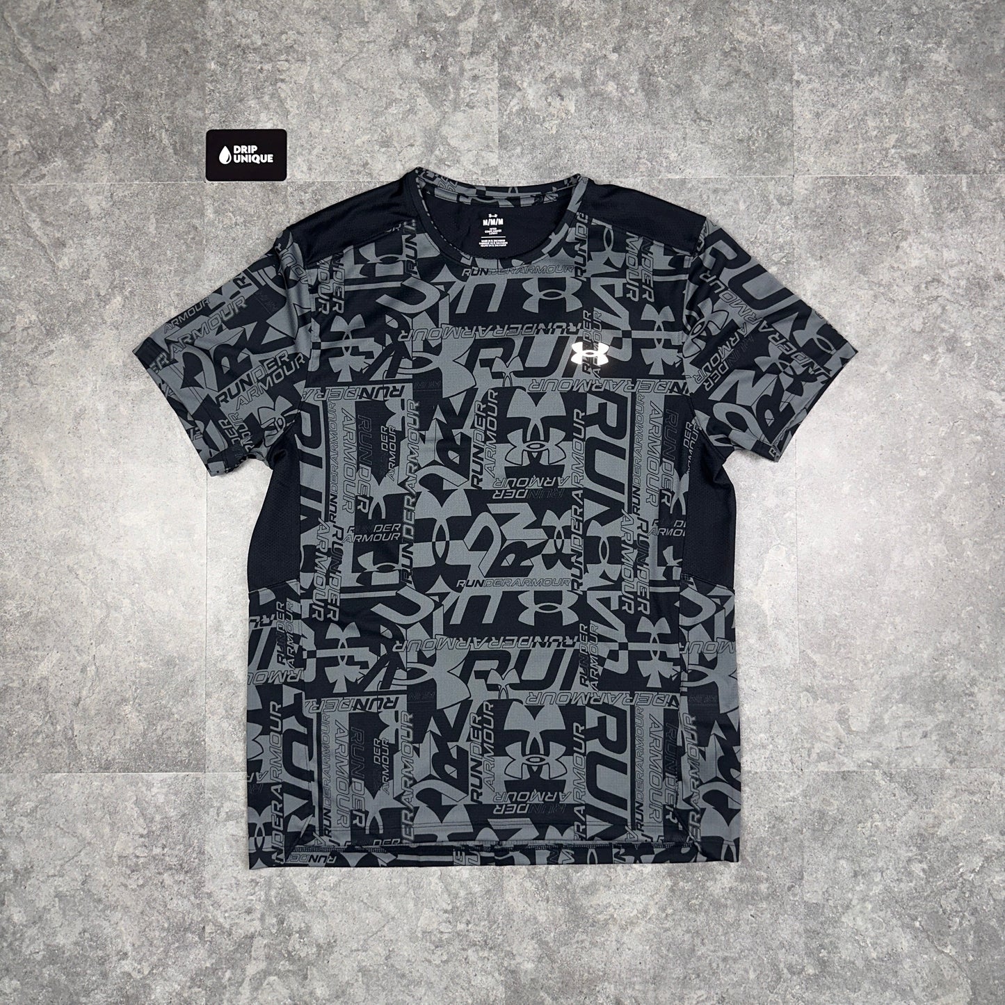 Under Armour Launch Printed T-Shirt Black