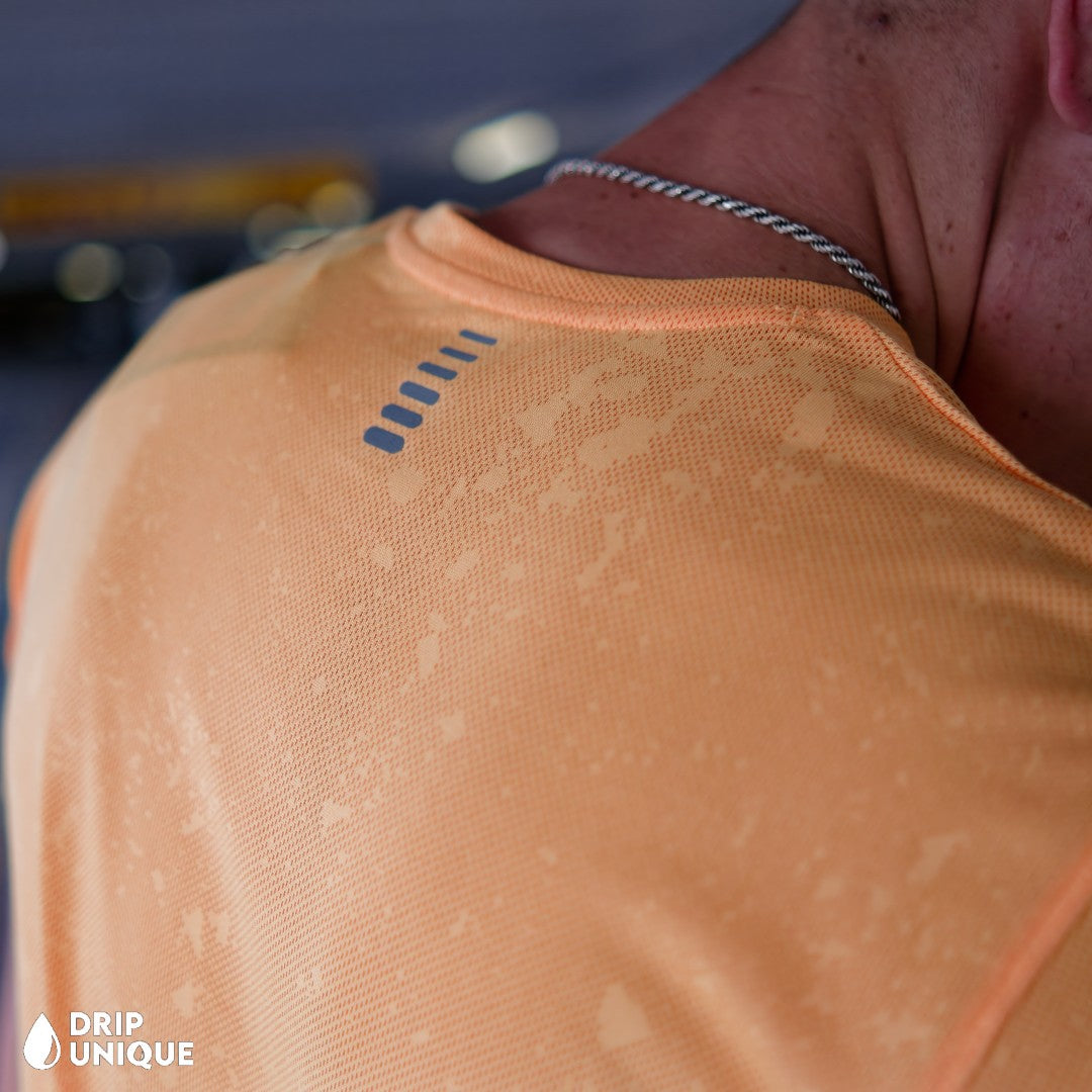 Under Armour Splash T-Shirt Orange & Launch Speedpocket Shorts Set