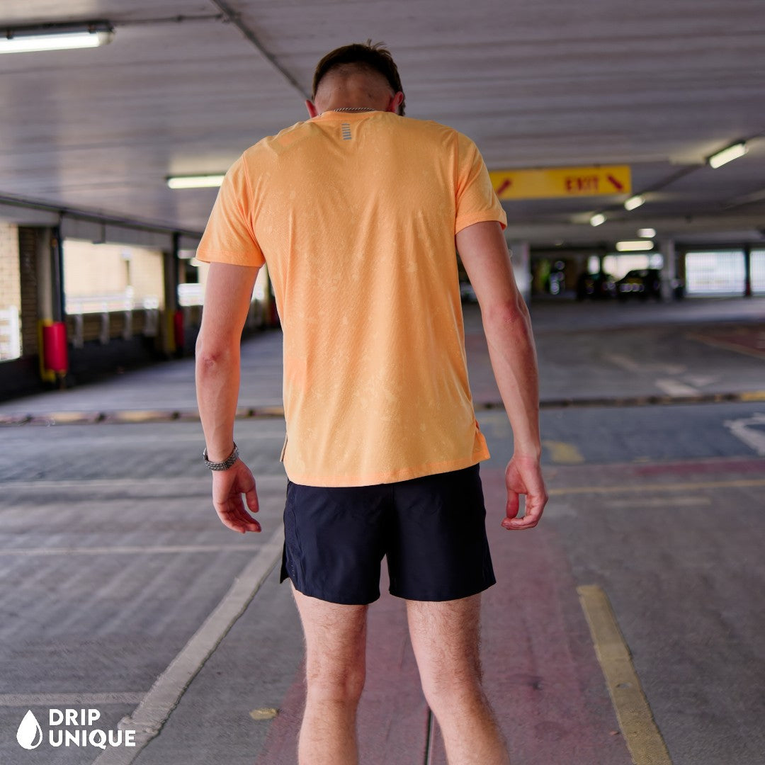 Under Armour Splash T-Shirt Orange & Launch Speedpocket Shorts Set