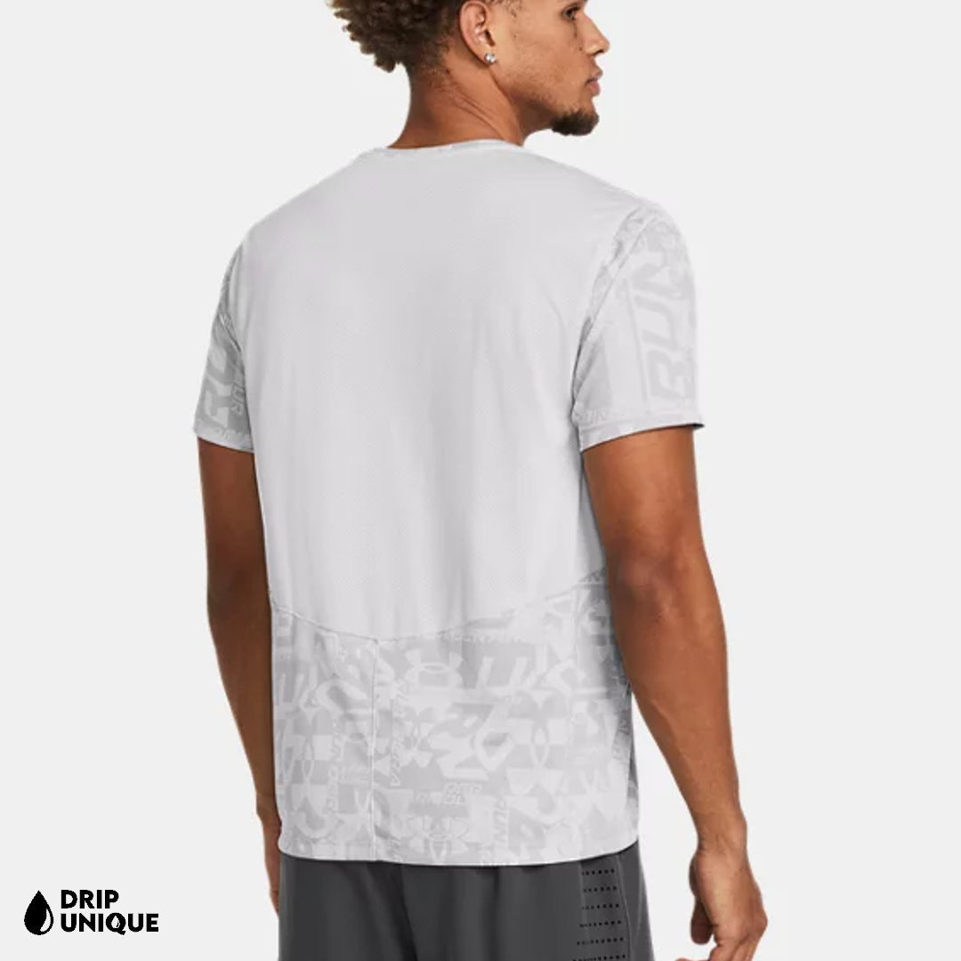 Under Armour Launch Printed T-Shirt Halo Grey
