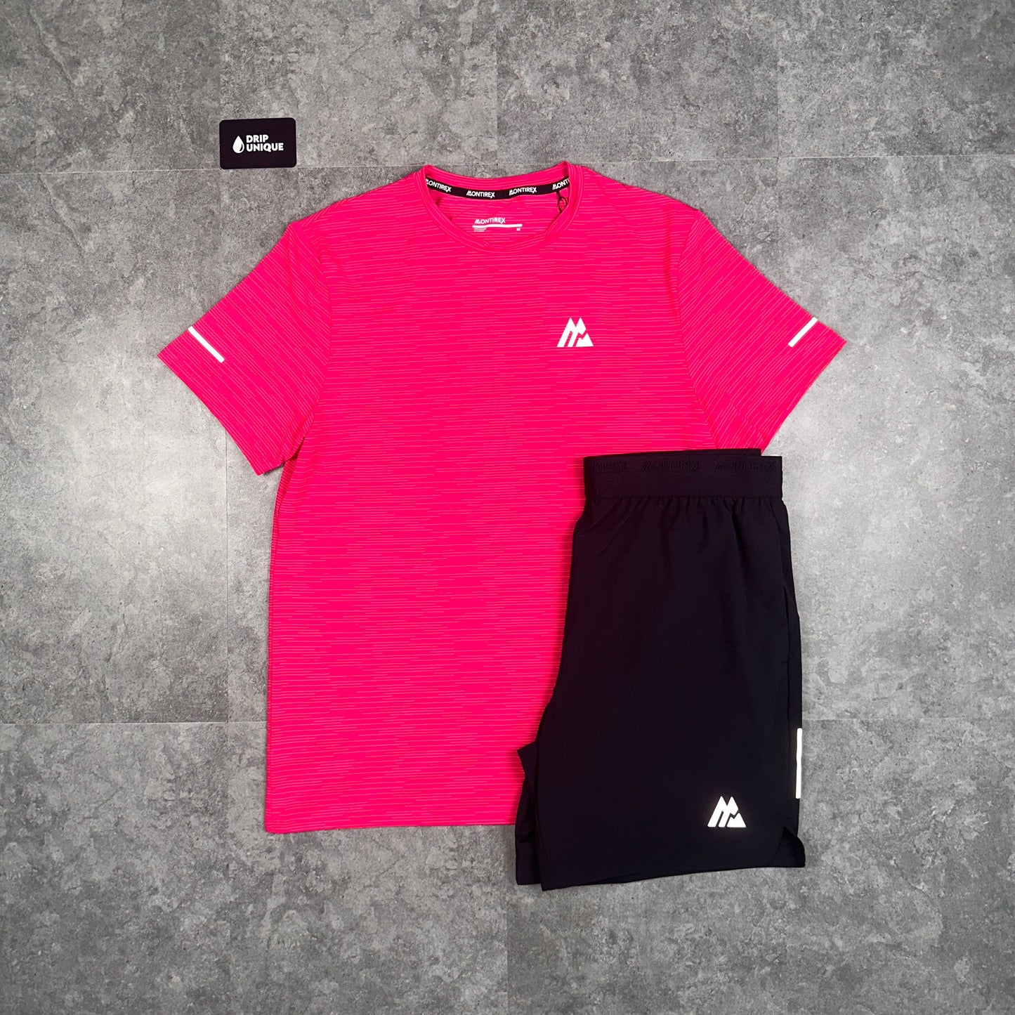 Montirex Fly 2.0 T-Shirt Pink & Black Fly 2.0 Shorts Set