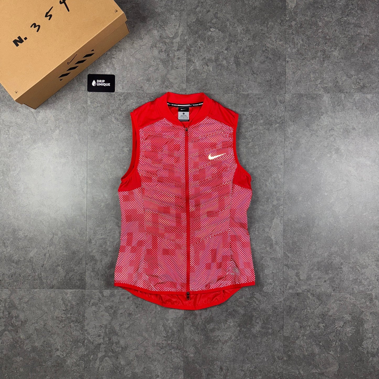 Nike Aeroloft 800 Gilet Red