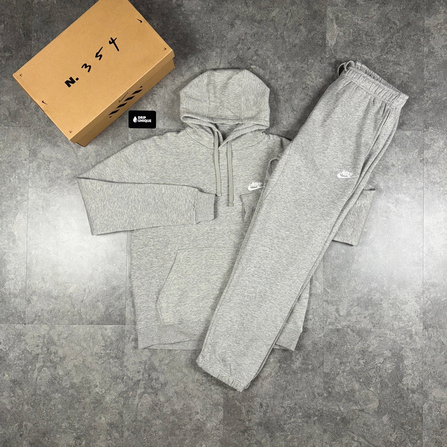 Nike Club Fleece Set Grey