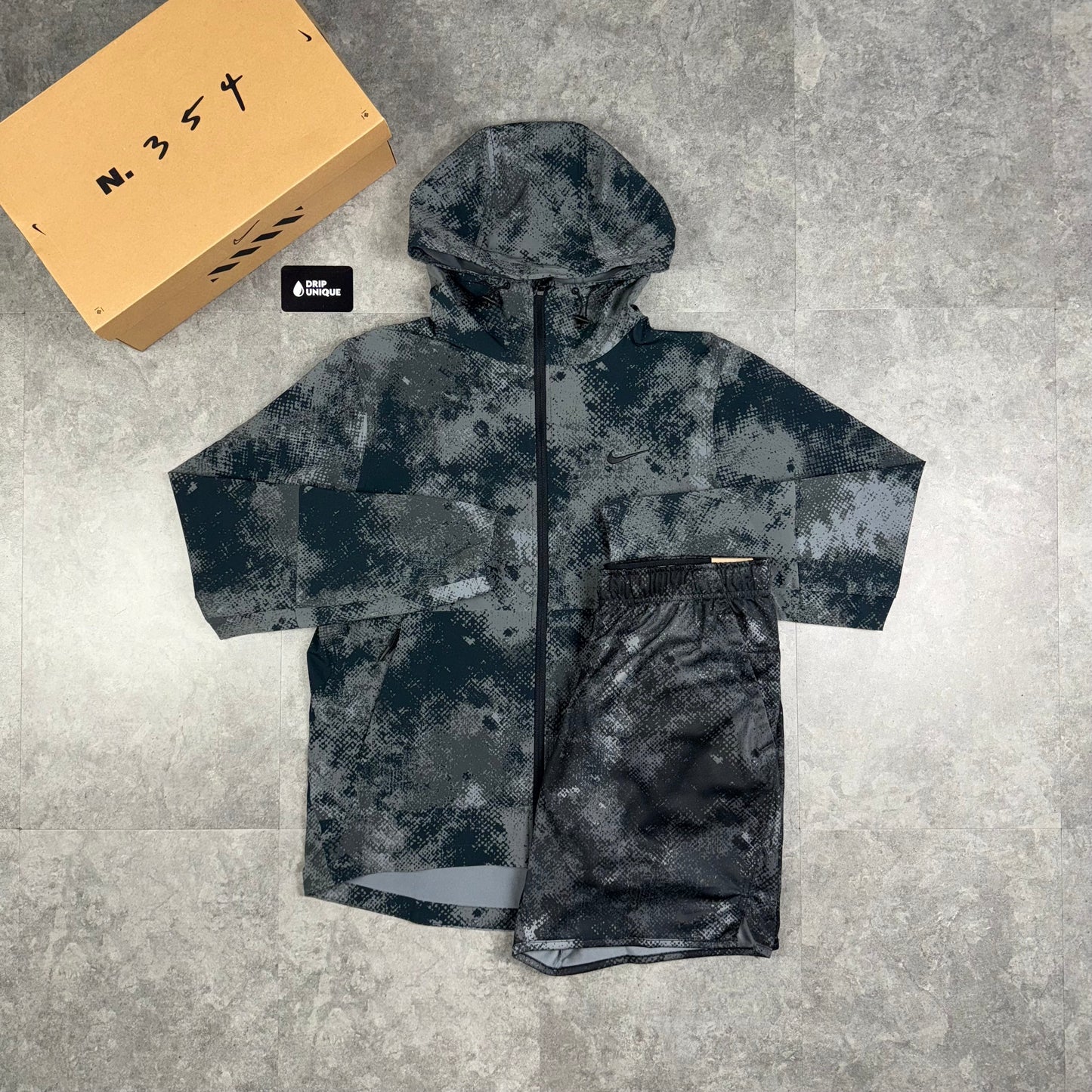 Nike Digital Unlimited Camo Windrunner Jacket Black