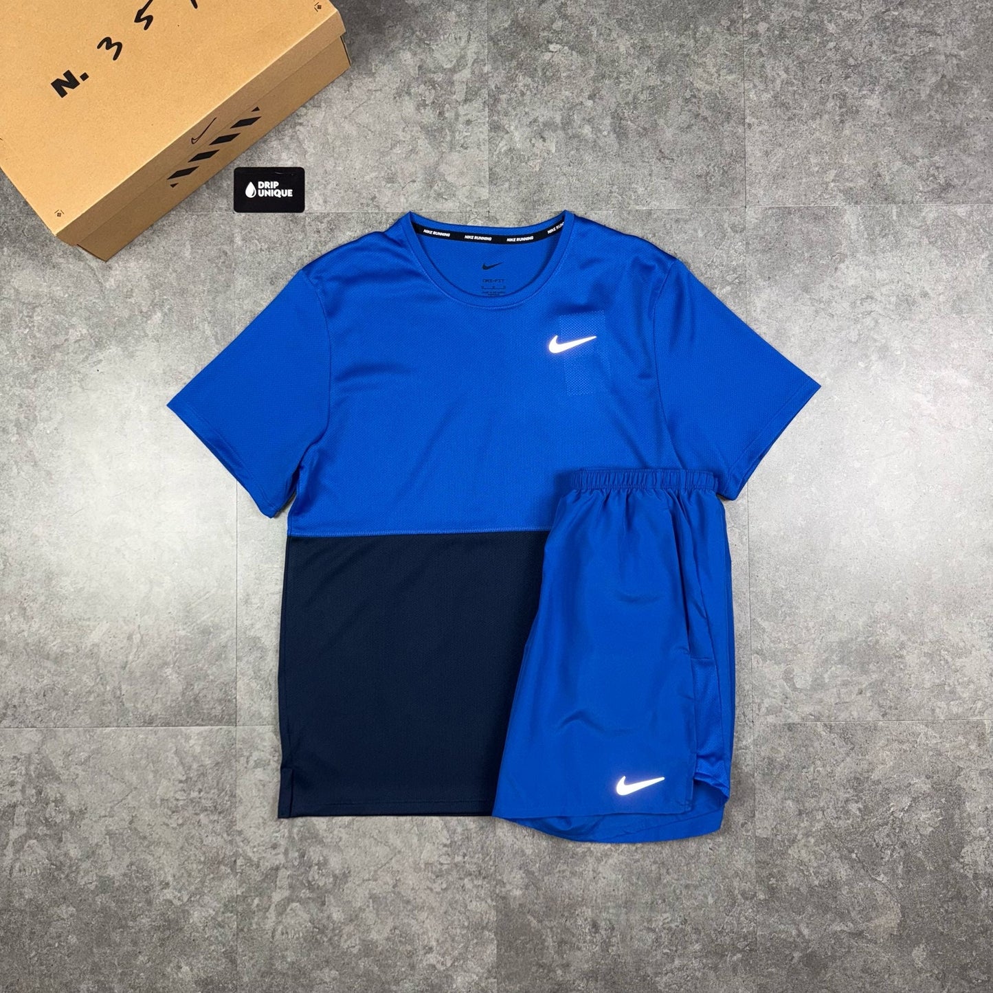 Nike Dri-Fit Breathe T-Shirt Royal Blue