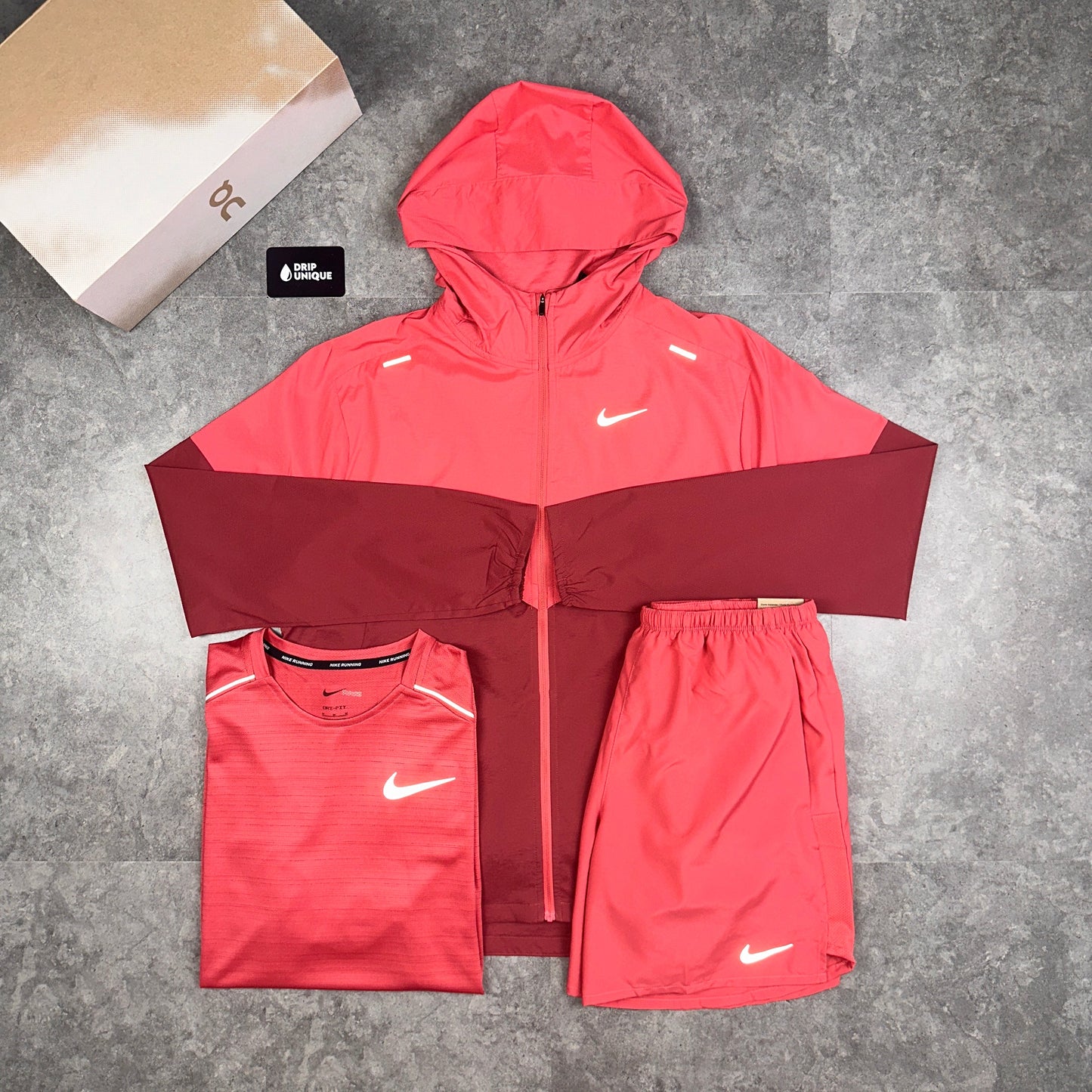 Nike Dri-Fit Challenger Shorts 7" Adobe Red