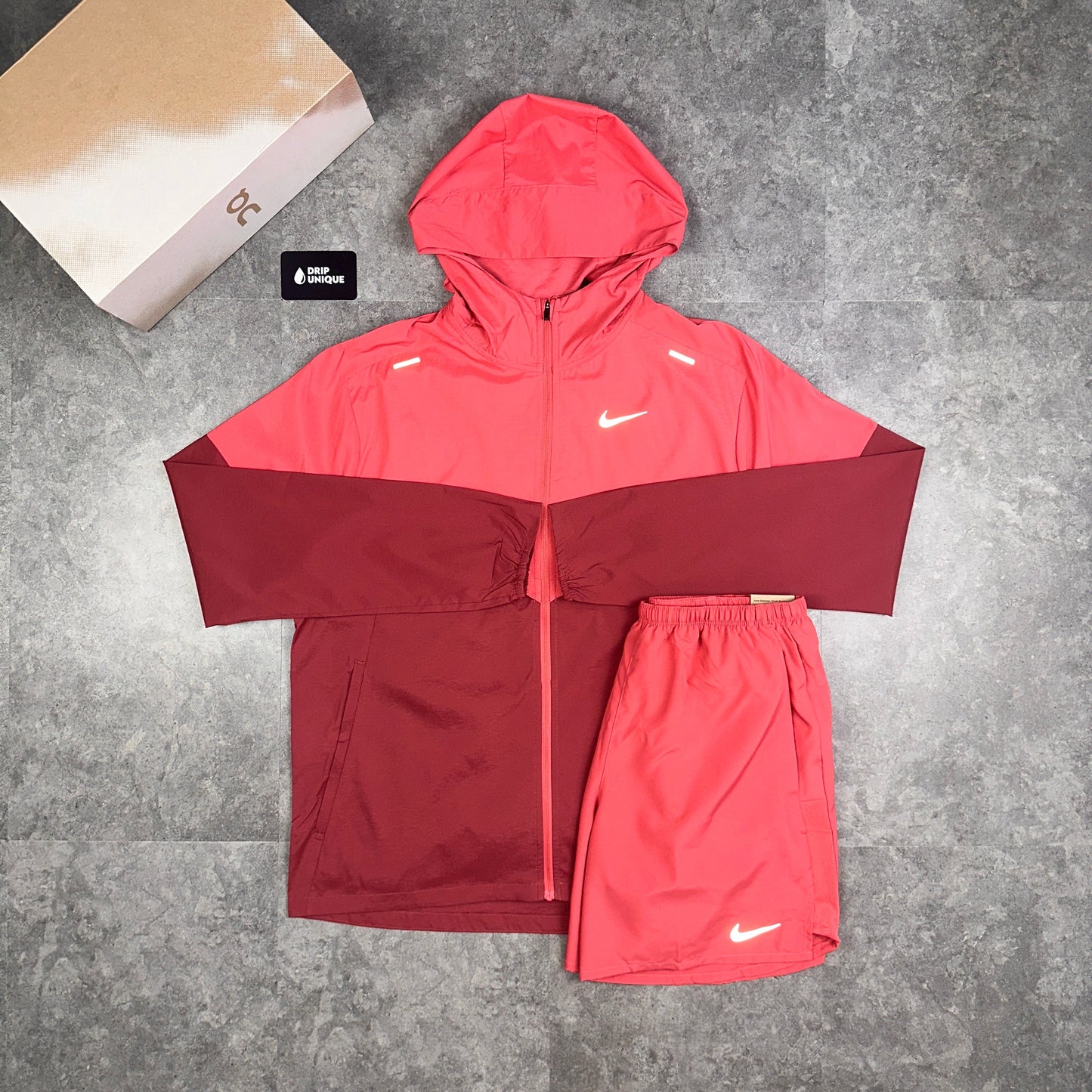 Nike Dri-Fit Challenger Shorts 7" Adobe Red