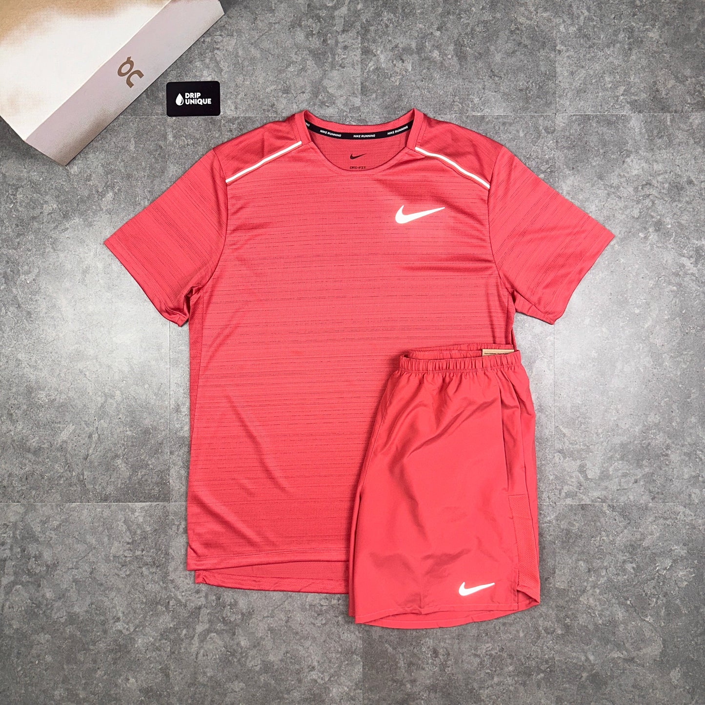 Nike Dri-Fit Challenger Shorts 7" Adobe Red