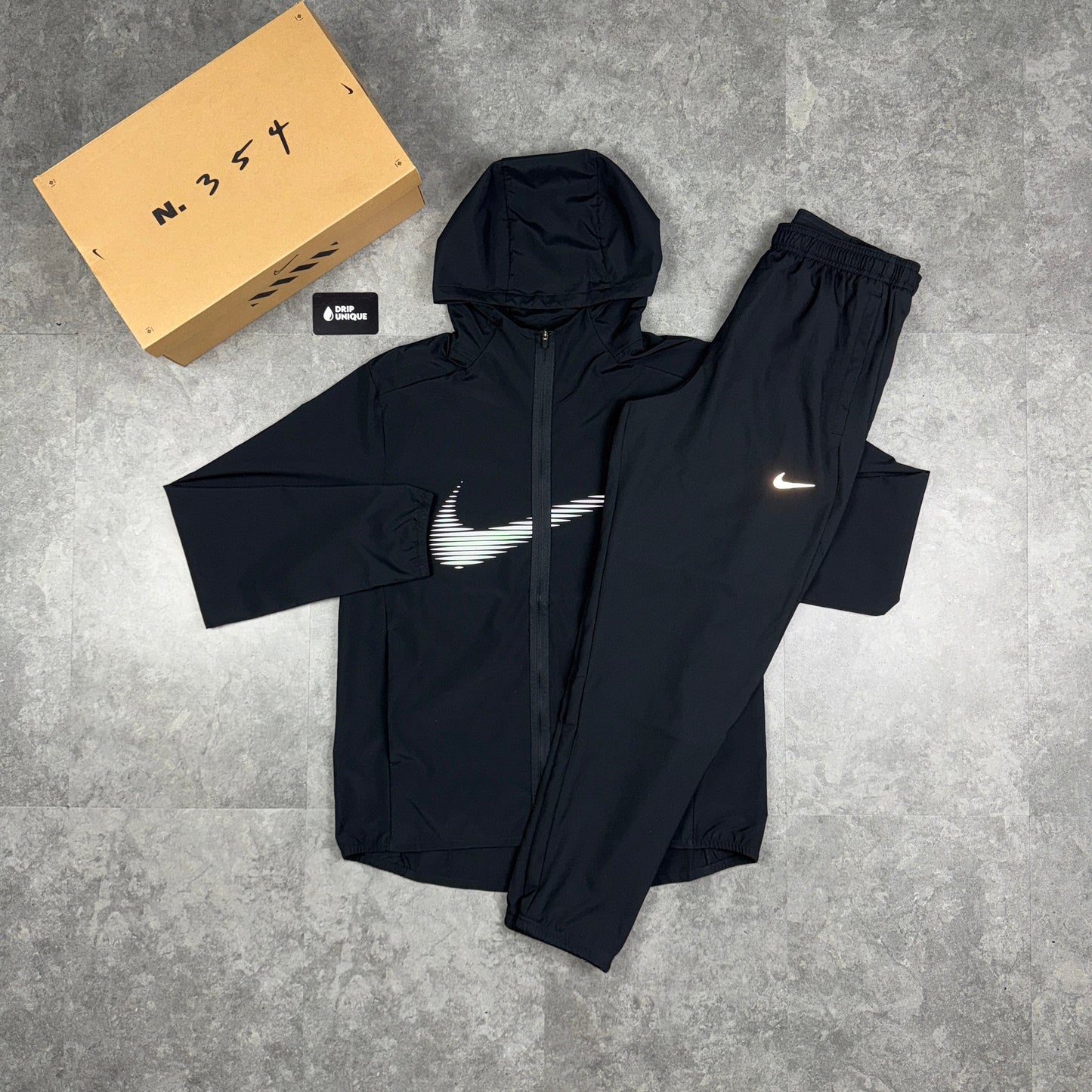 Nike Dri-Fit Form HD Swoosh Windrunner Jacket Black