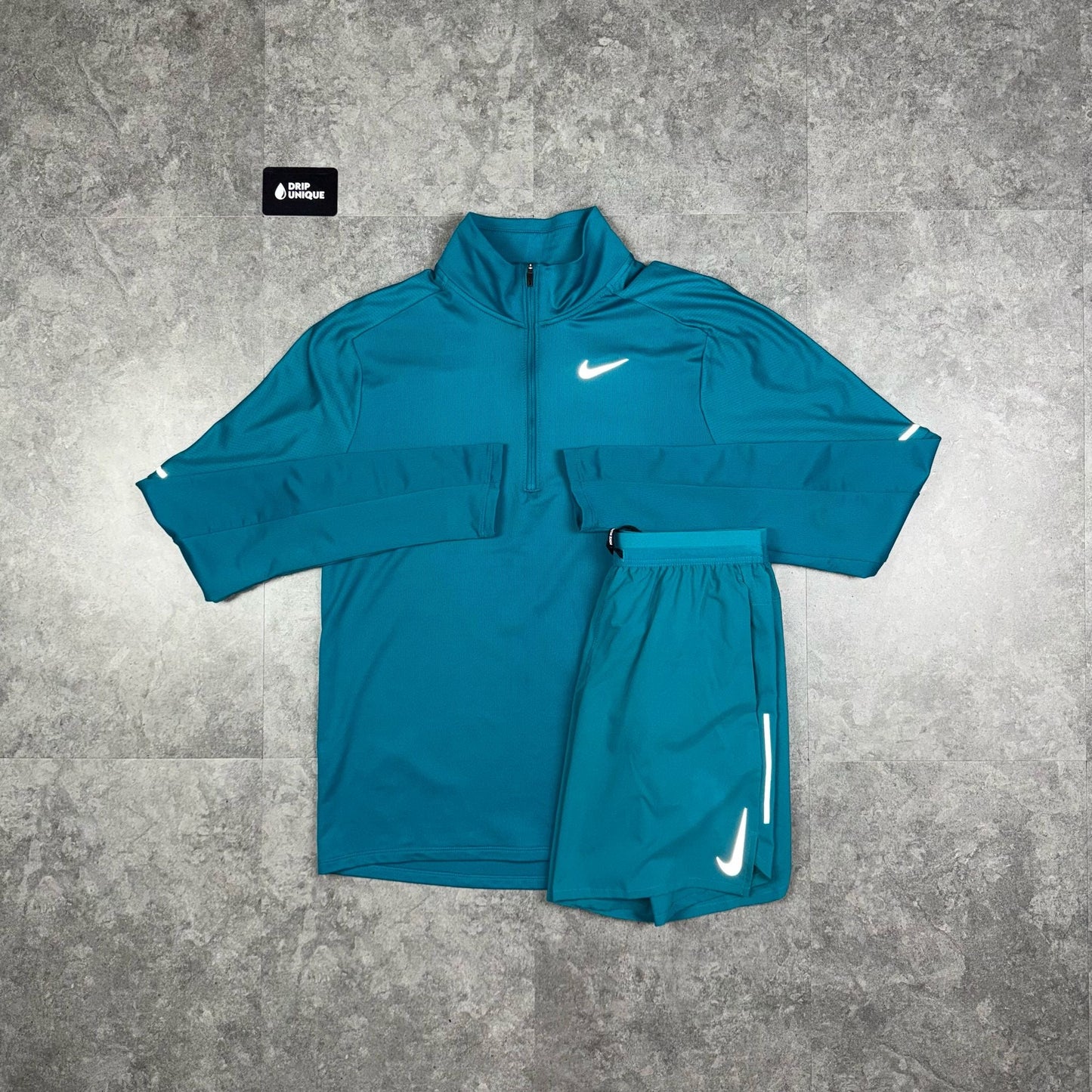 Nike Element 1/4 Zip Top Aqua Blue