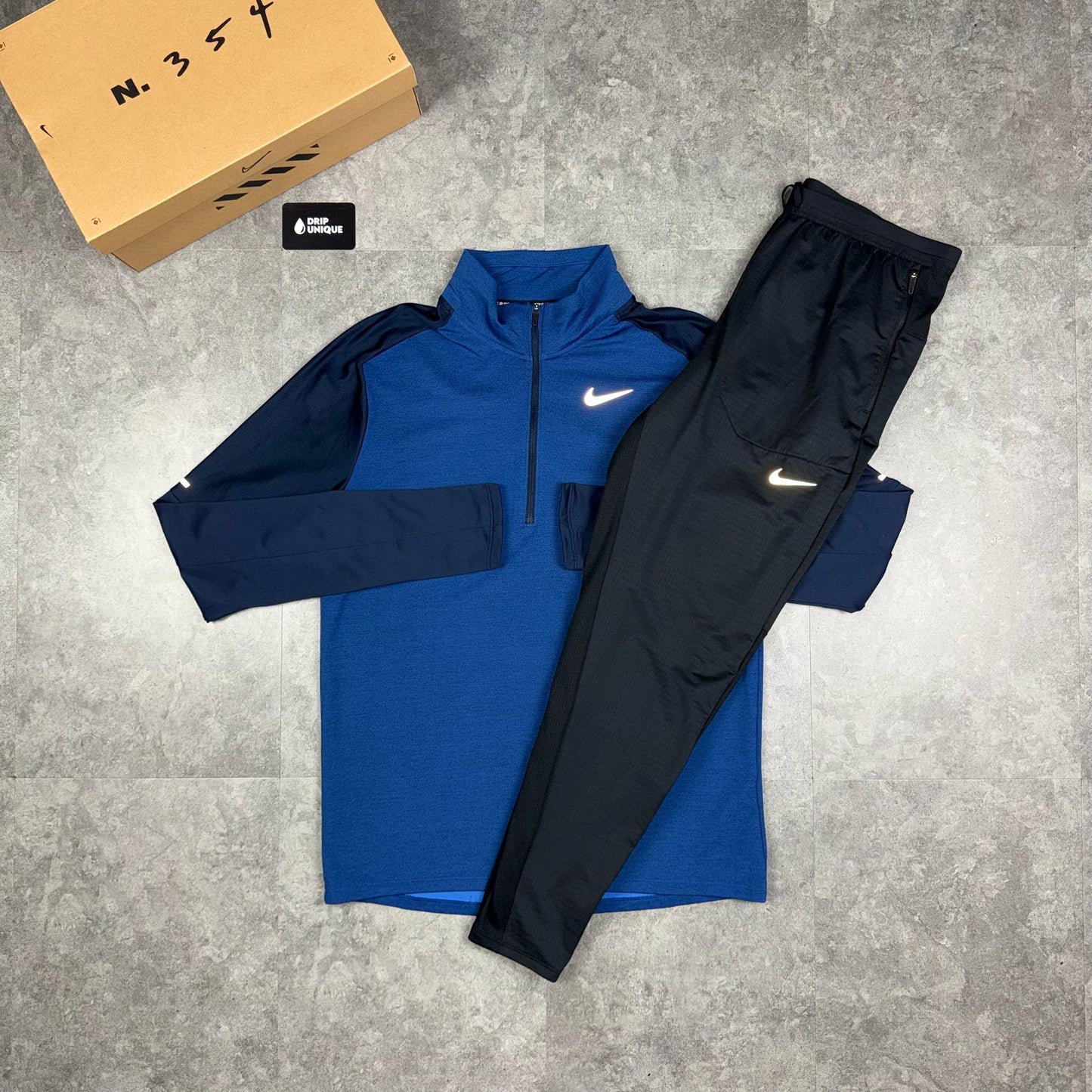 Nike Element 1/4 Zip Top Blue