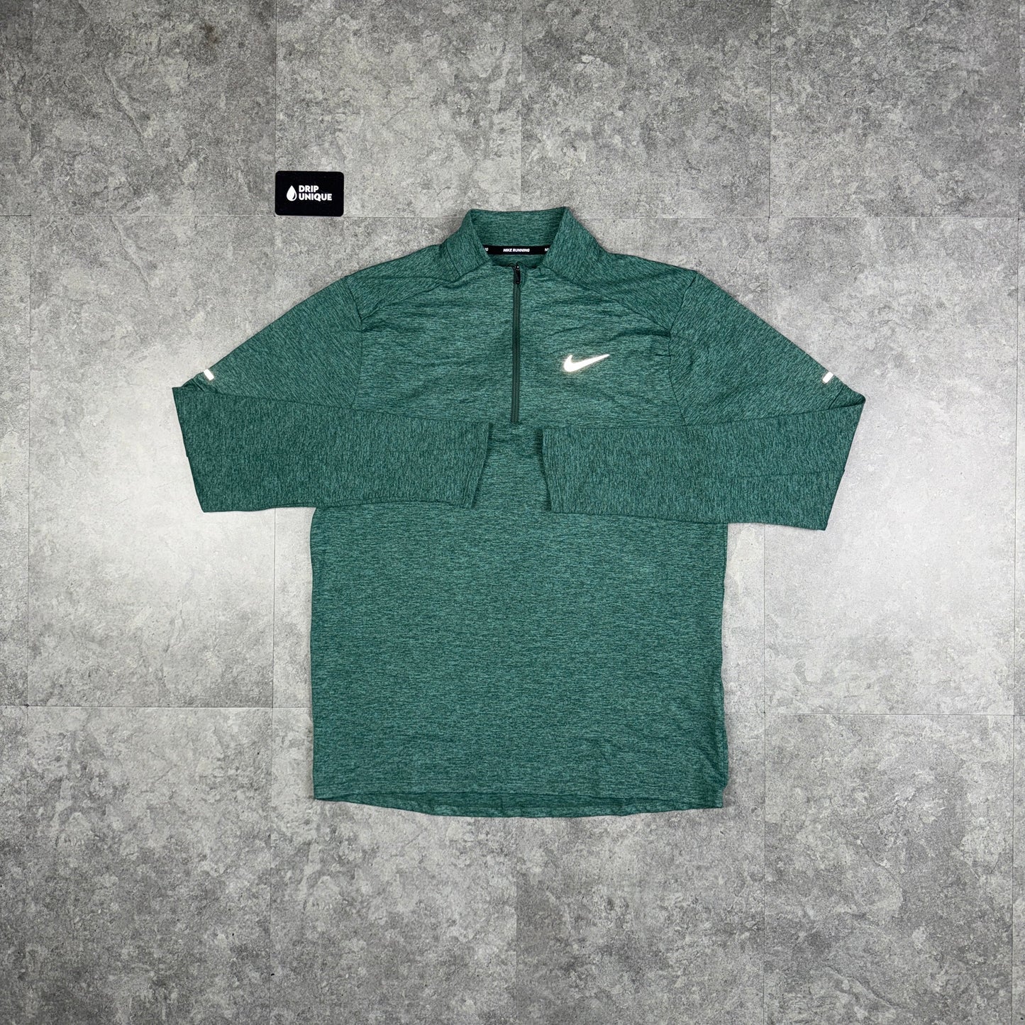 Nike Element 1/4 Zip Top Vintage Green