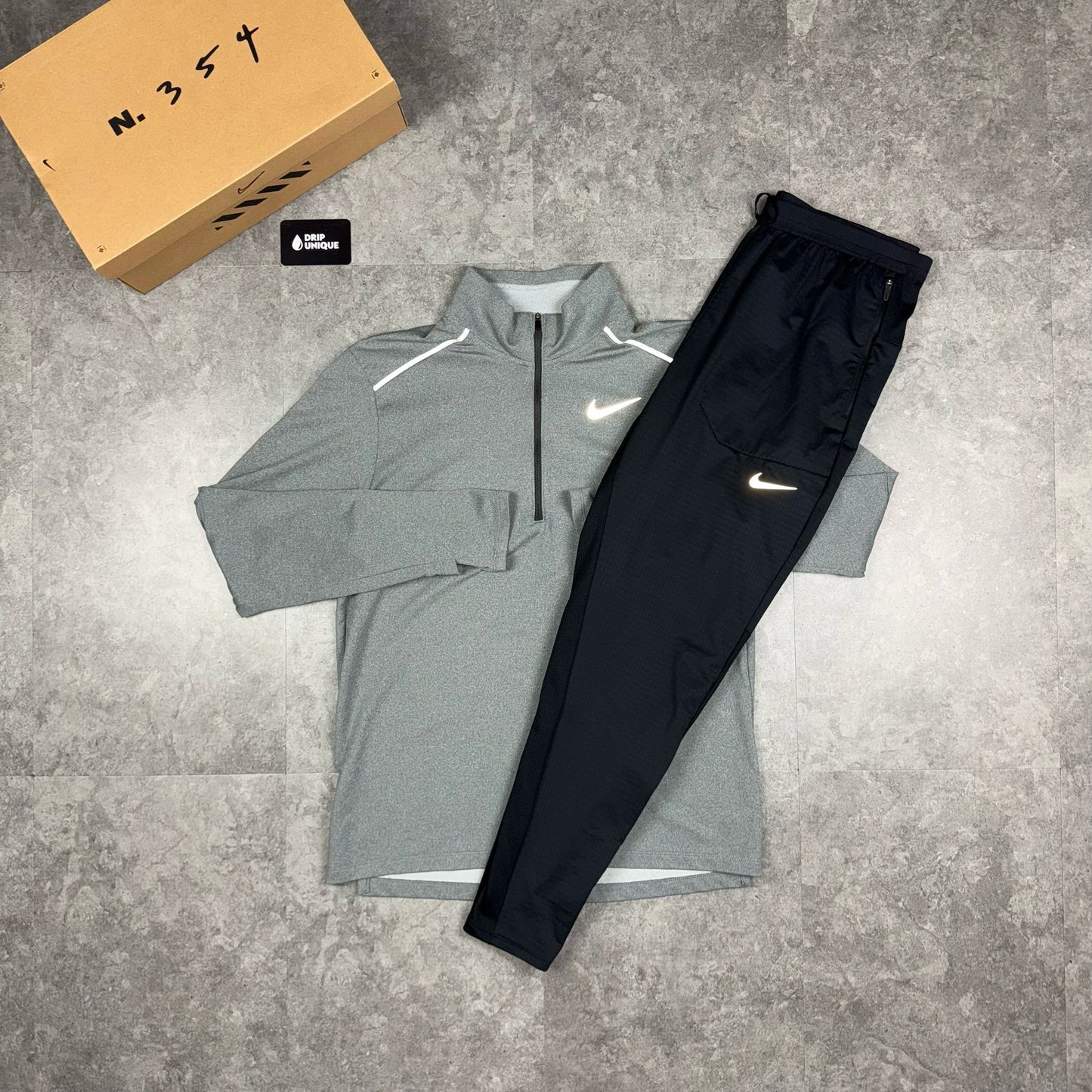 Nike Element 3.0 1/4 Zip Top Grey