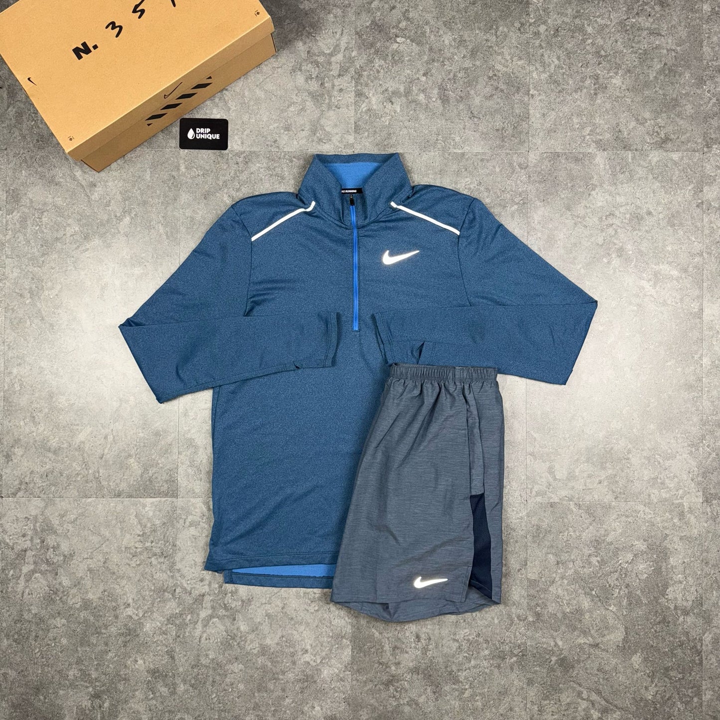 Nike Element 3.0 1/4 Zip Top Obsidian