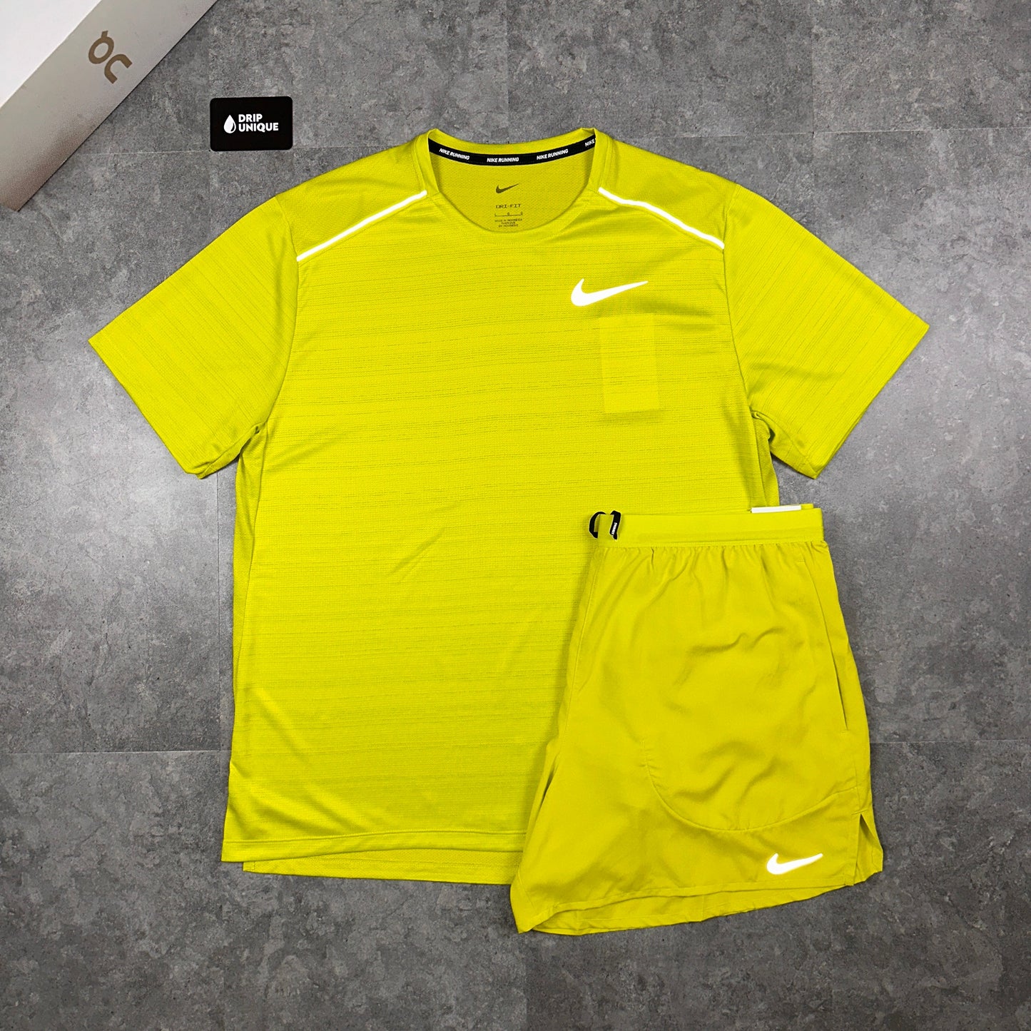 Nike Flex Stride Shorts 5" Lime Green
