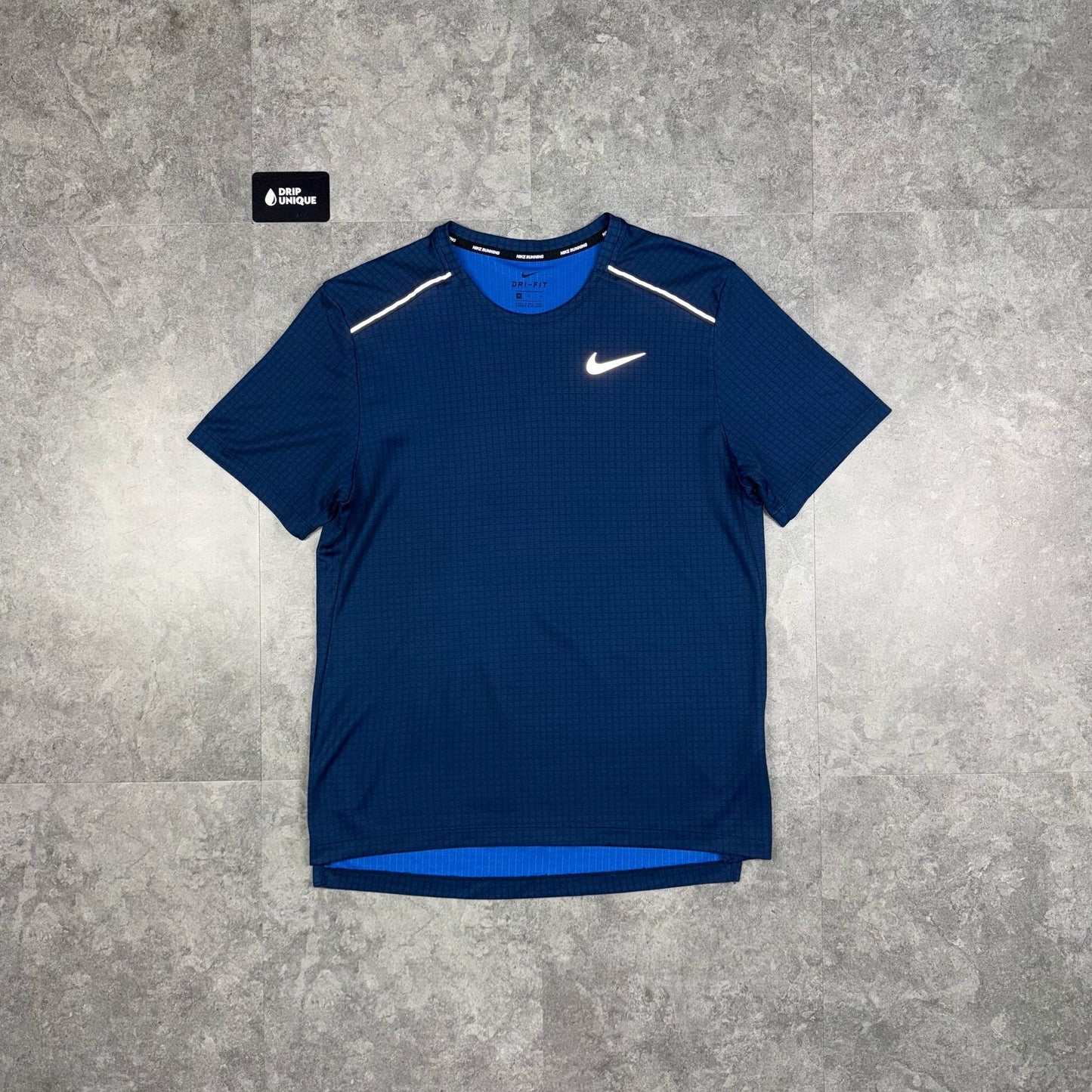Nike Hex Miler T-Shirt Blue