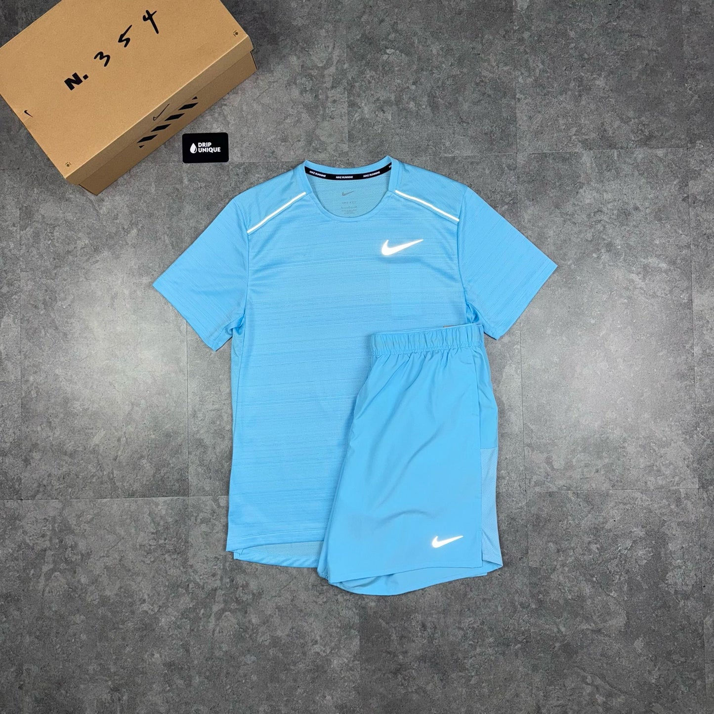 Nike Dri-Fit Challenger Shorts 7" Aquarius Blue