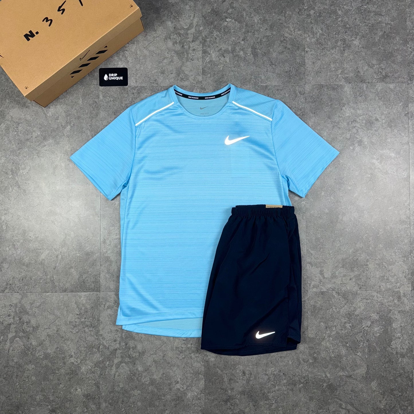 Nike Miler T-Shirt Aquarius Blue