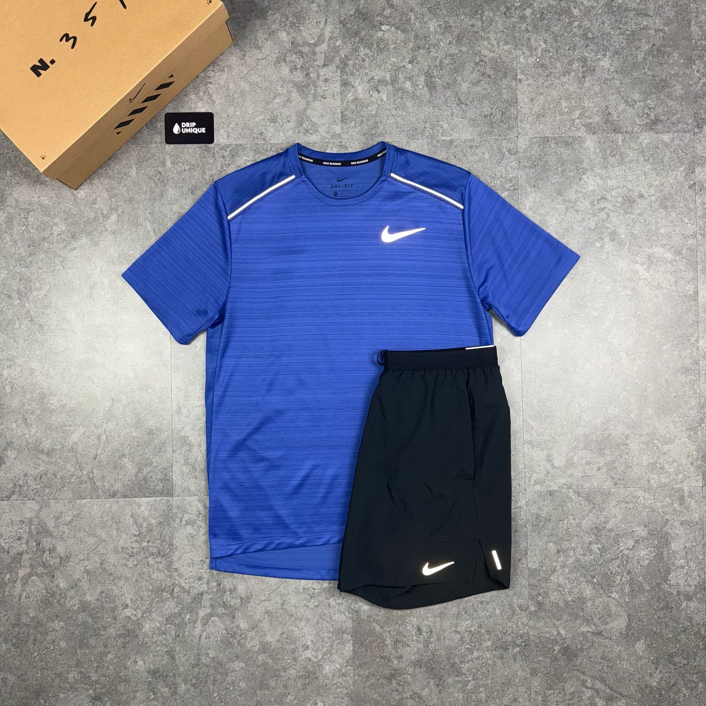 Nike Miler T-Shirt Astronomy Blue
