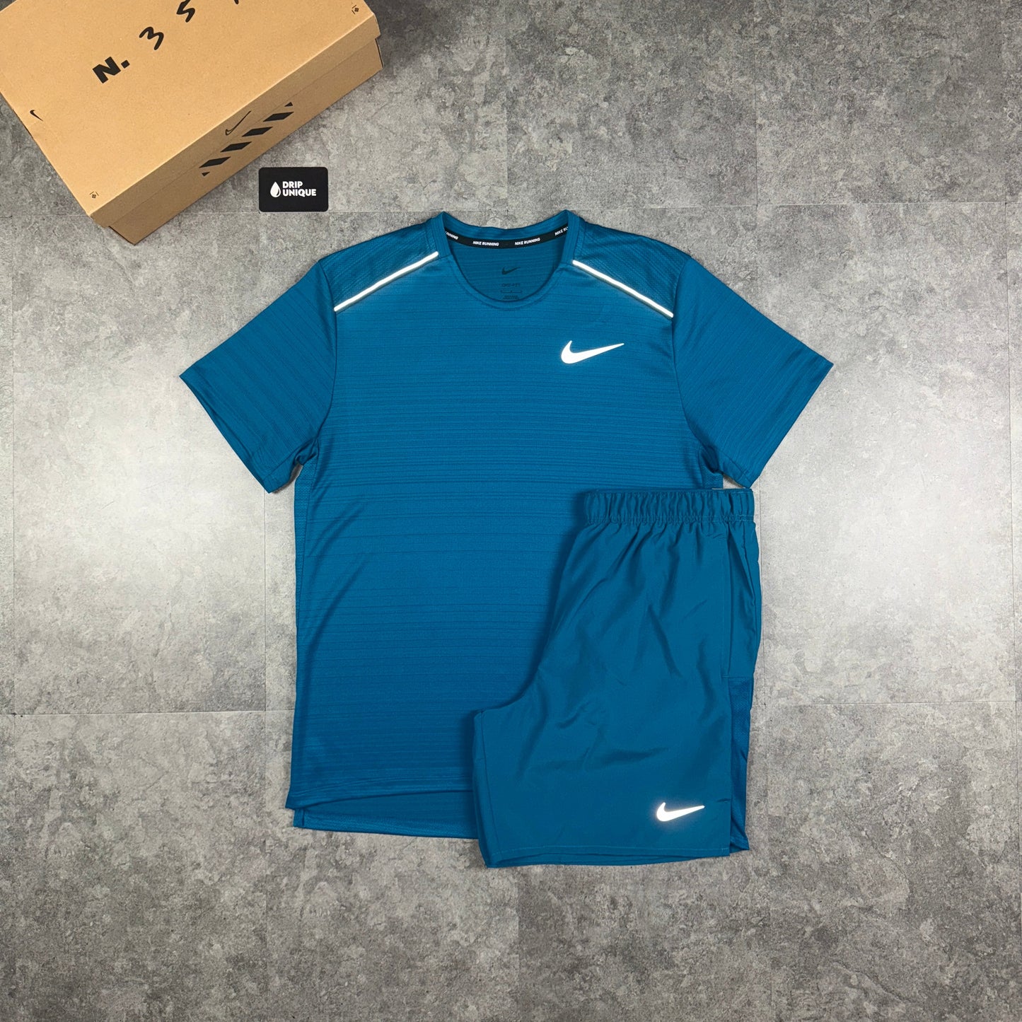 Nike Miler T-Shirt Green Abyss