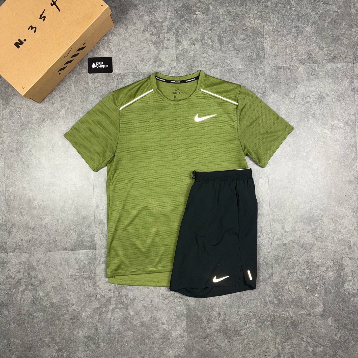 Nike Miler T-Shirt Green