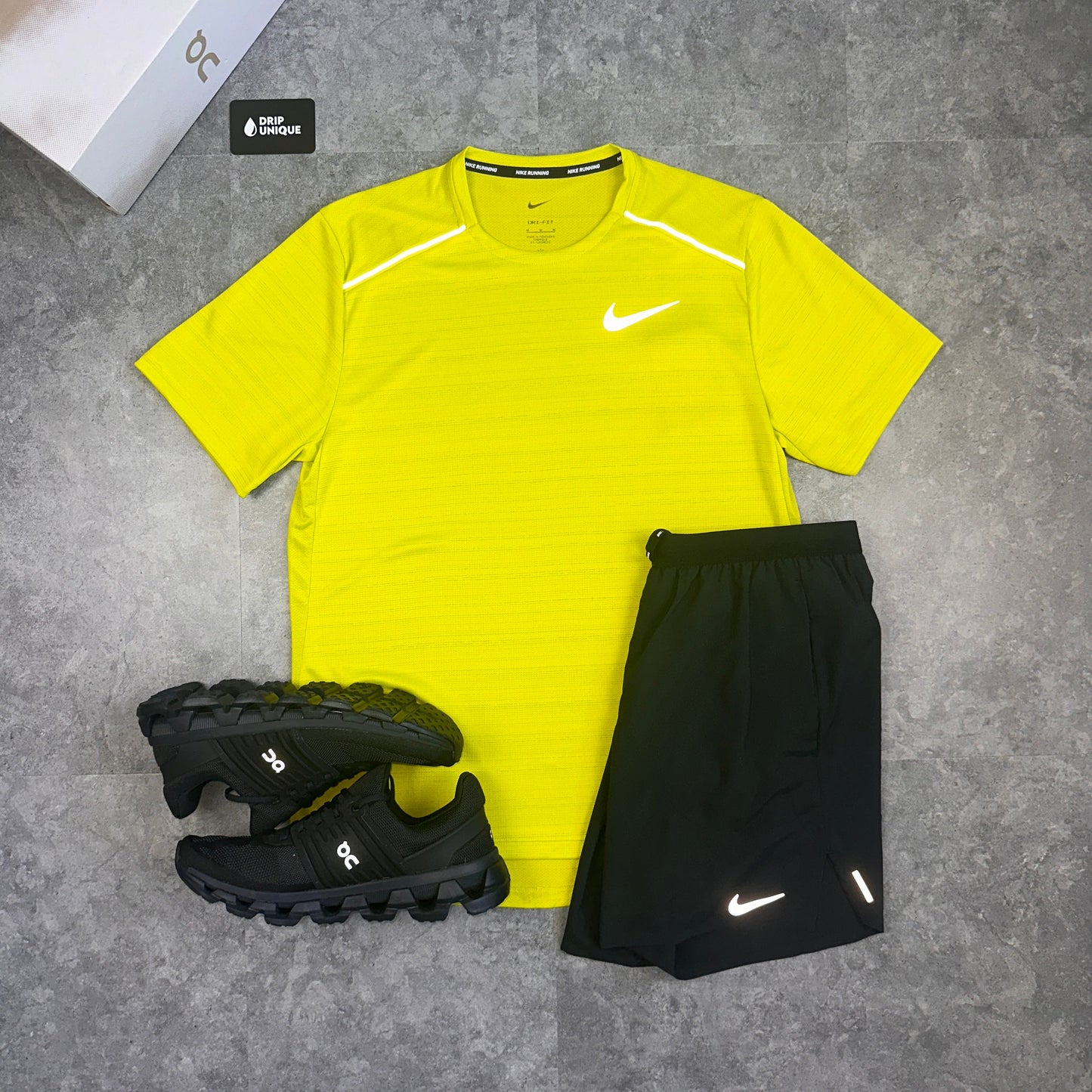 Nike Miler T-Shirt Lime Green