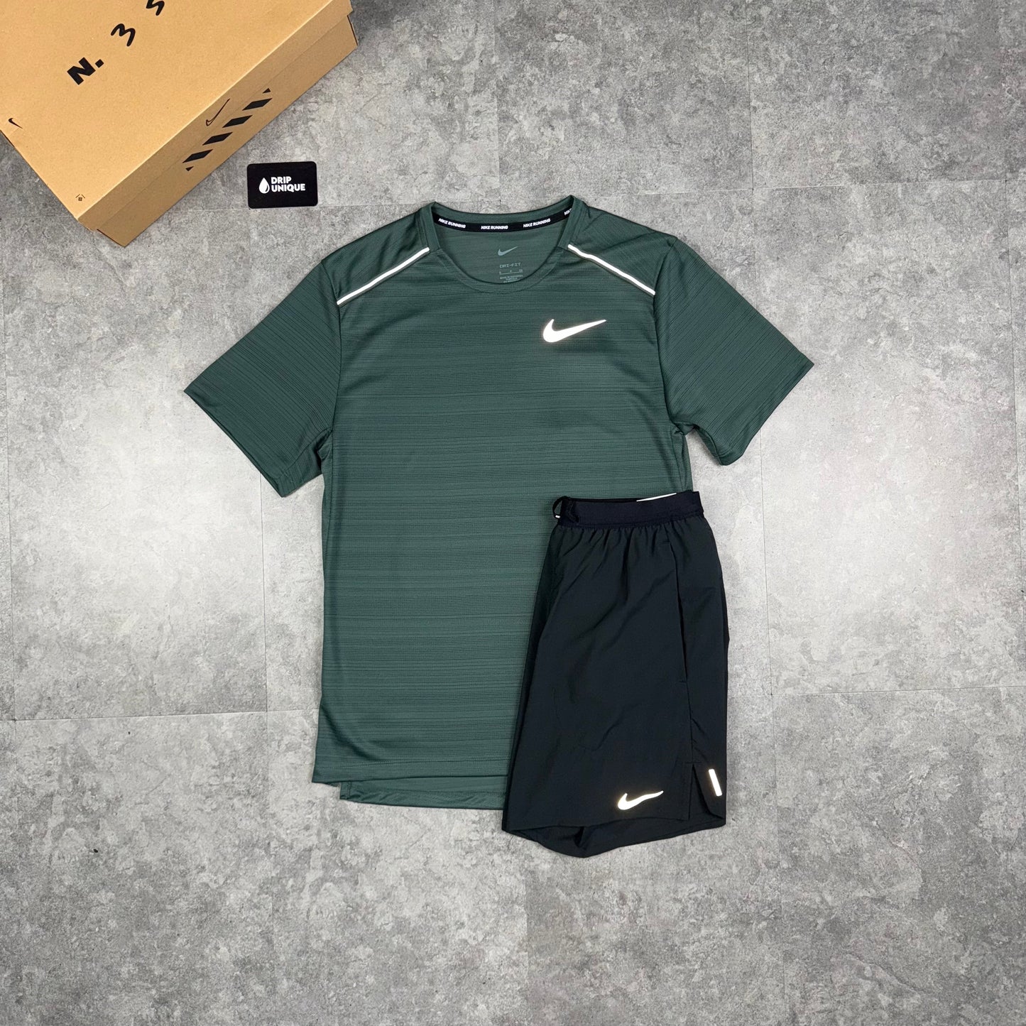 Nike Miler T-Shirt Vintage Green