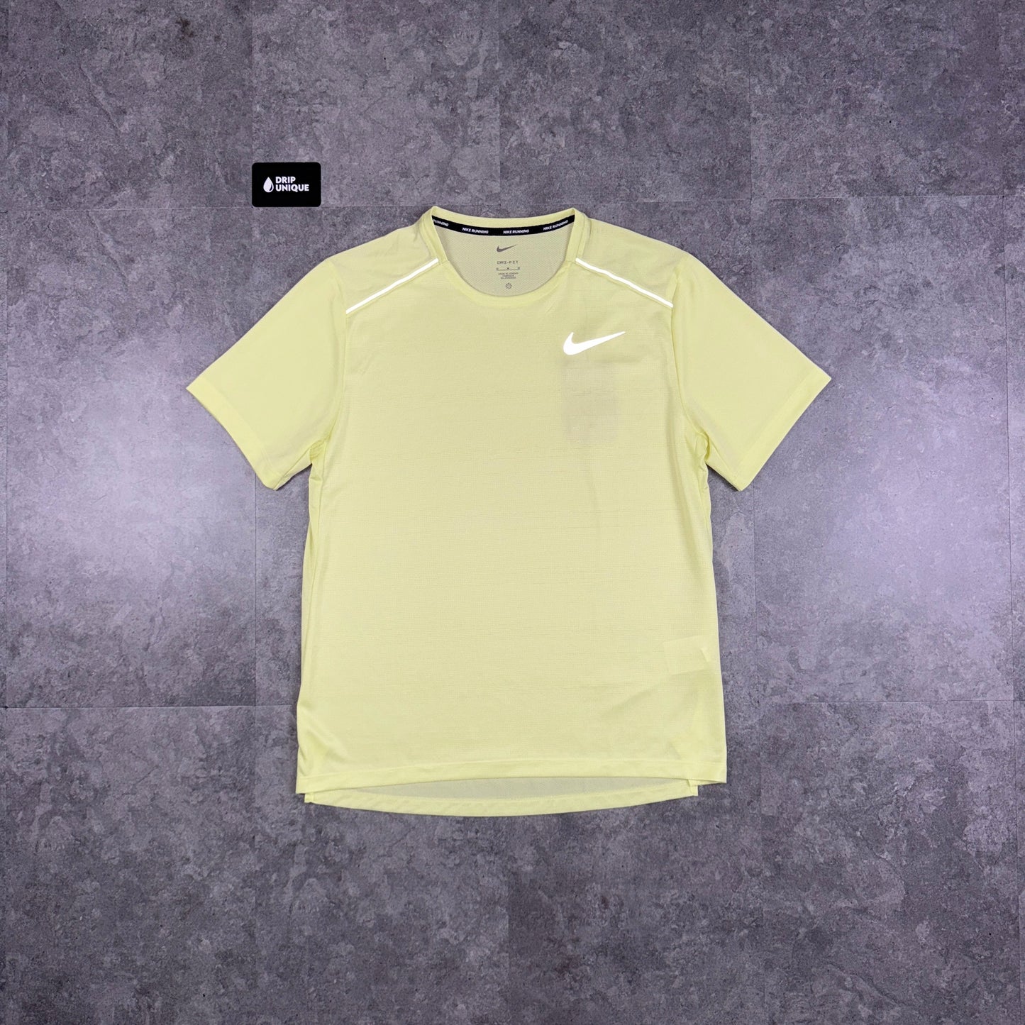 Nike Miler T-Shirt Washed Volt