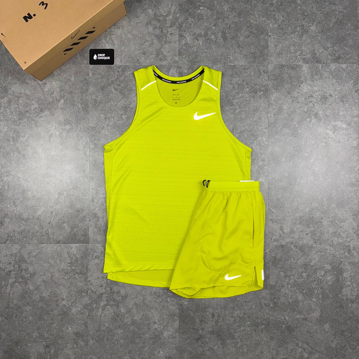 Nike Miler Vest Lime Green