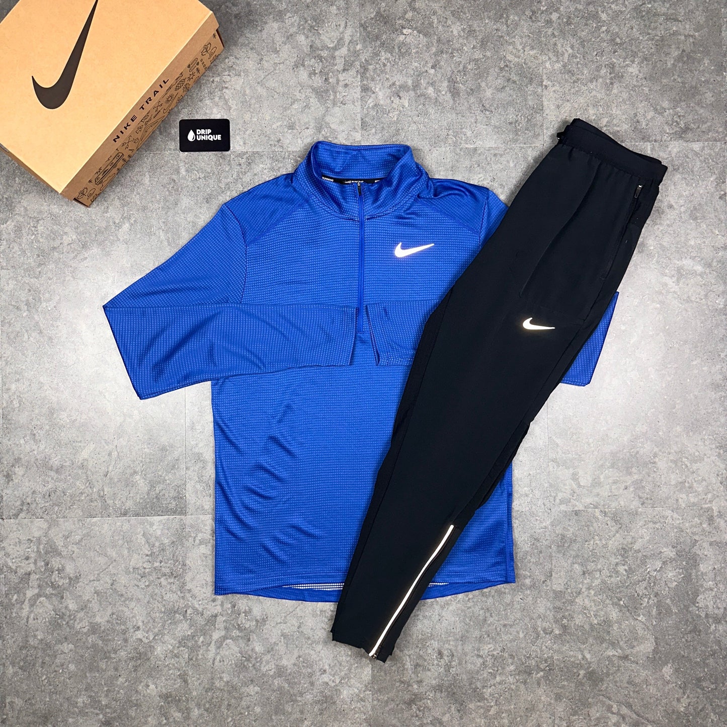 Nike Pacer 1/4 Zip Top Blue