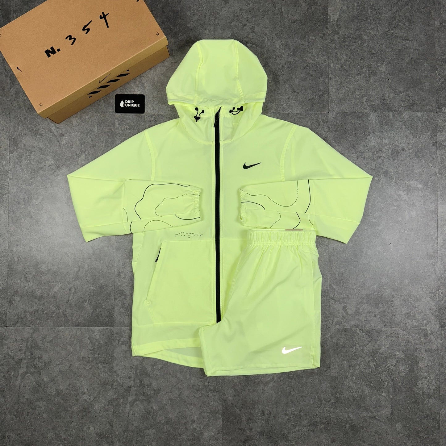 Nike Repel “Just Do It” Windrunner Jacket Barely Volt