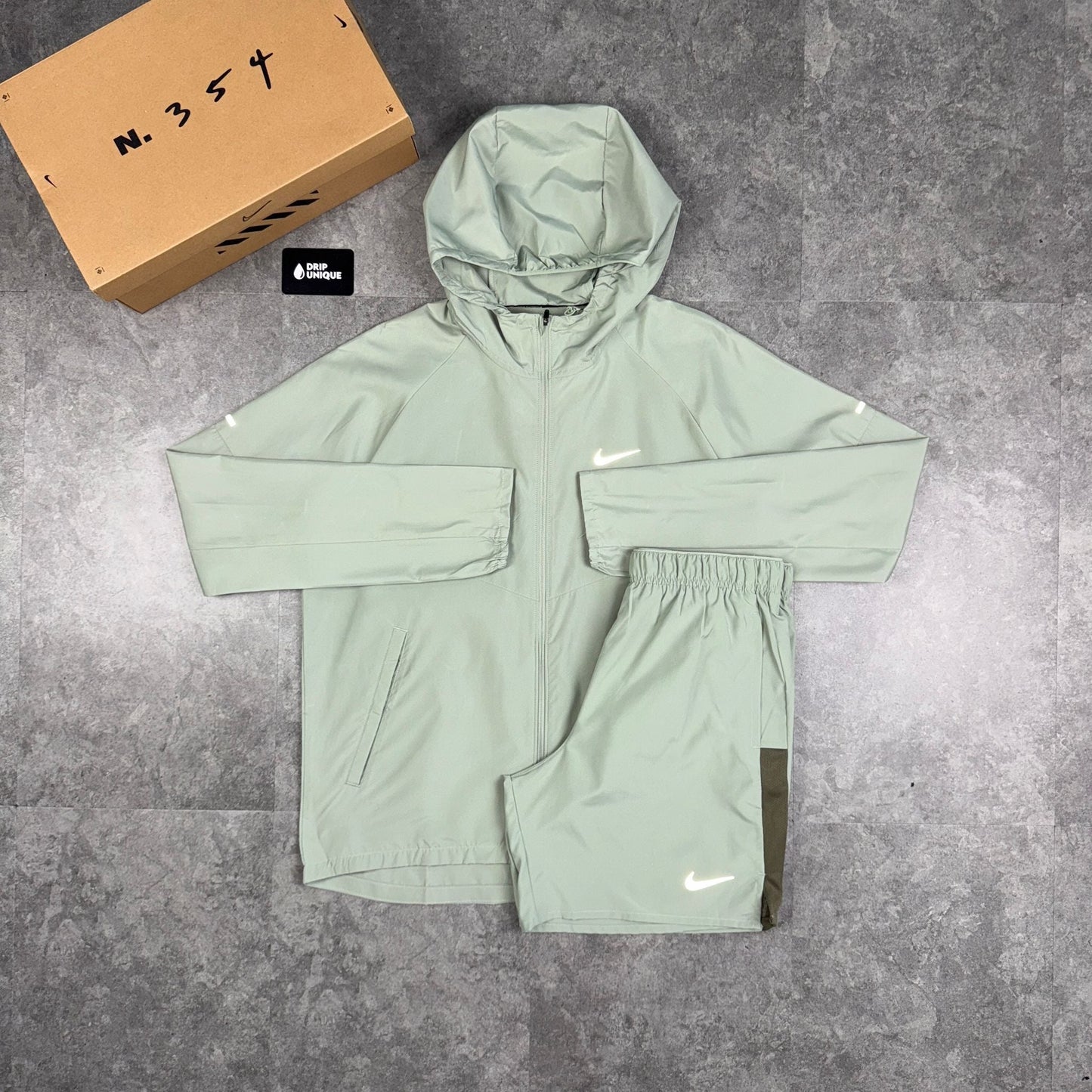 Nike Repel Miler Windrunner Jacket Jade Green