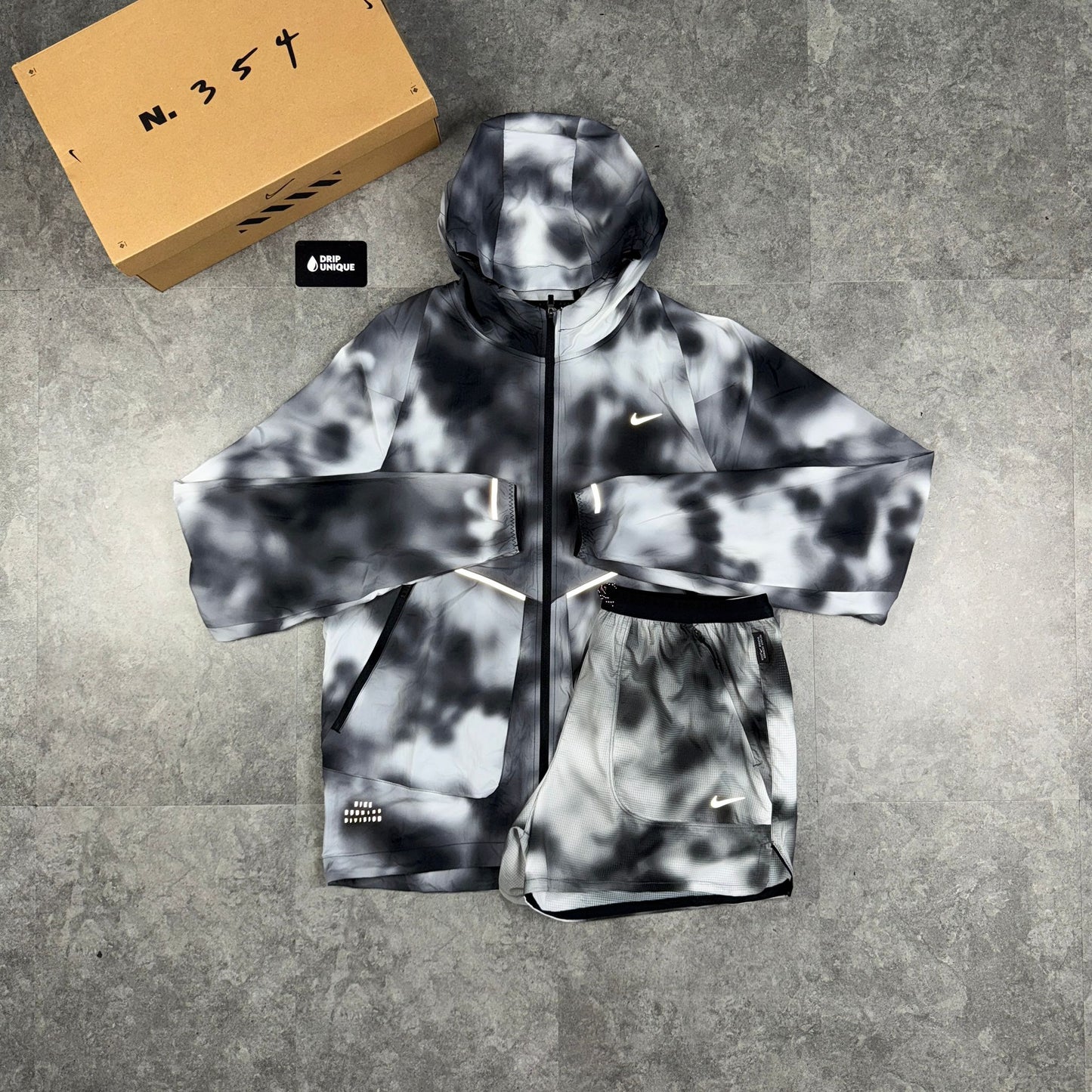 Nike Running Division Distorted Windrunner Jacket Black