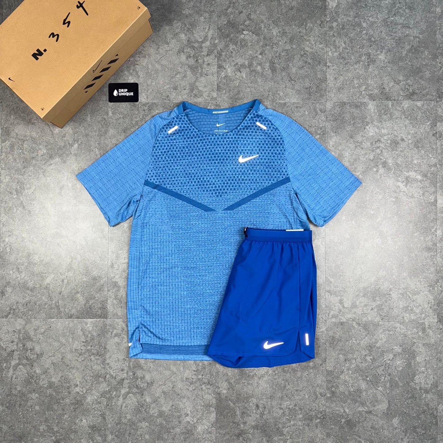 Nike TechKnit T-Shirt Star Blue