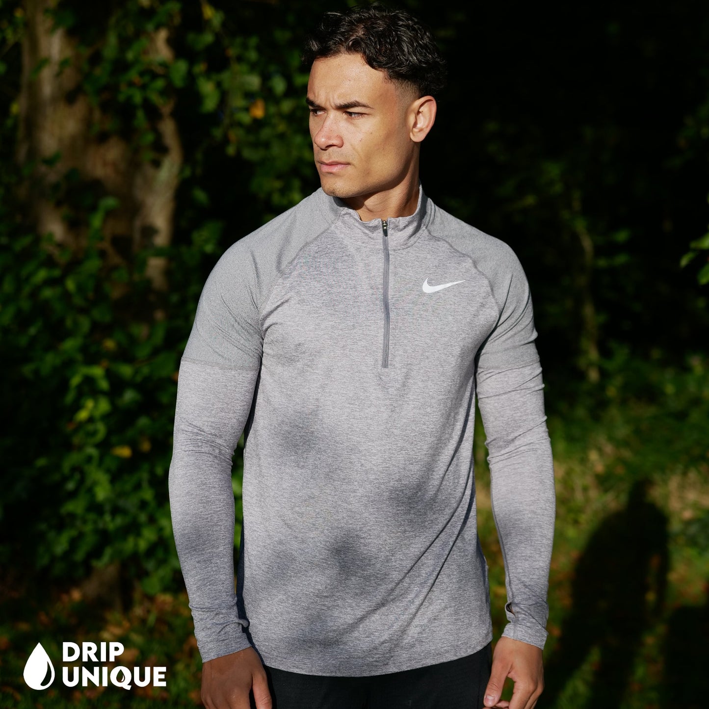 Nike Therma 1/4 Zip Top Grey