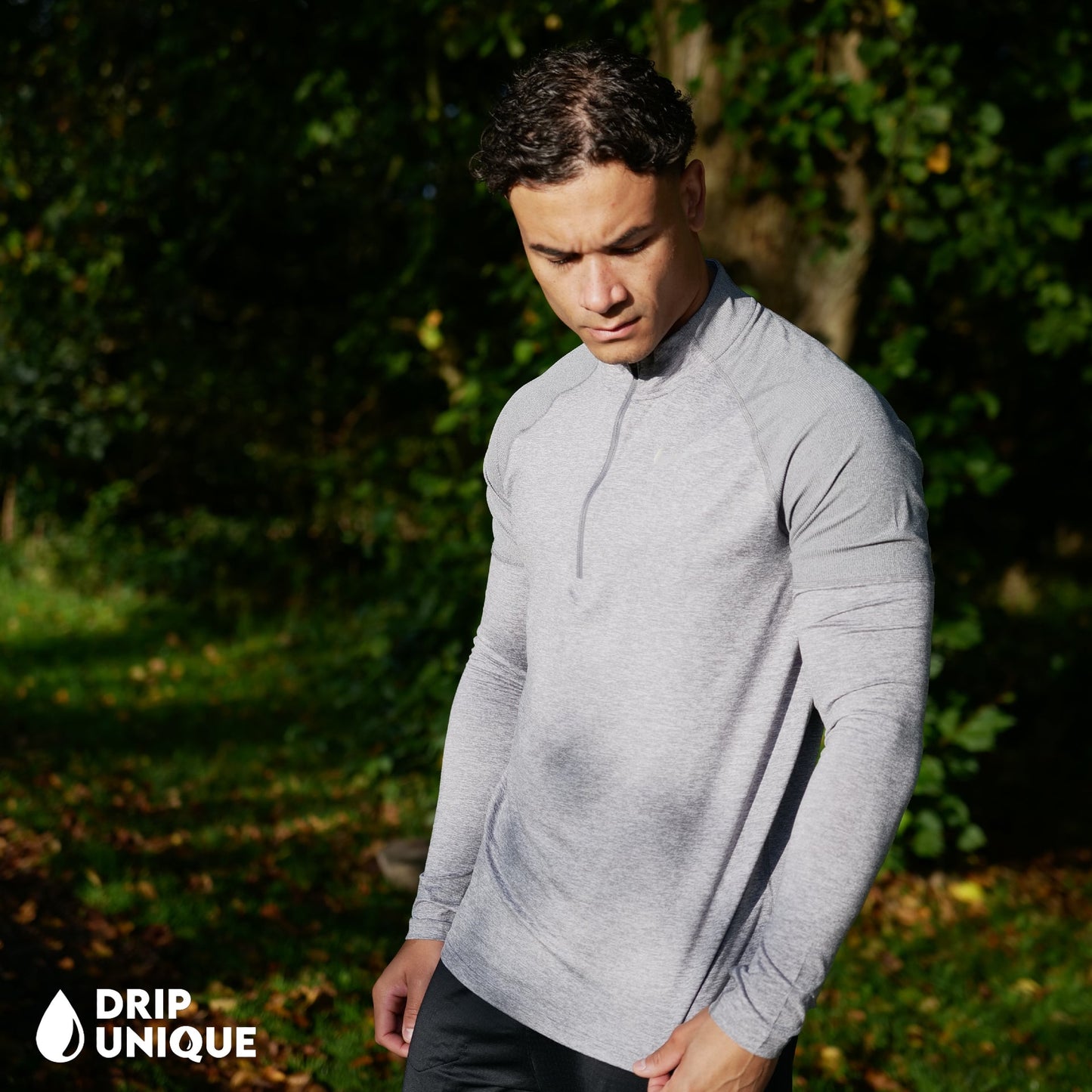 Nike Therma 1/4 Zip Top Grey