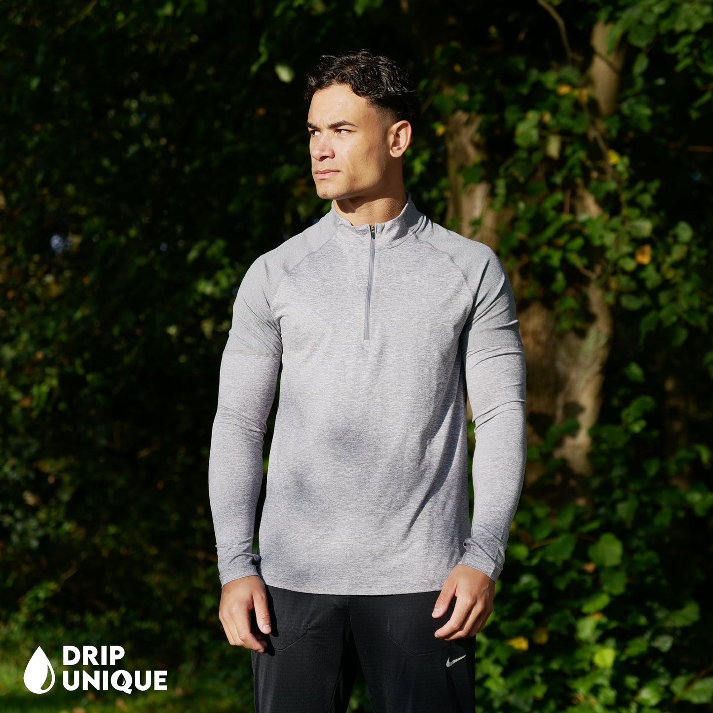 Nike Therma 1/4 Zip Top Grey
