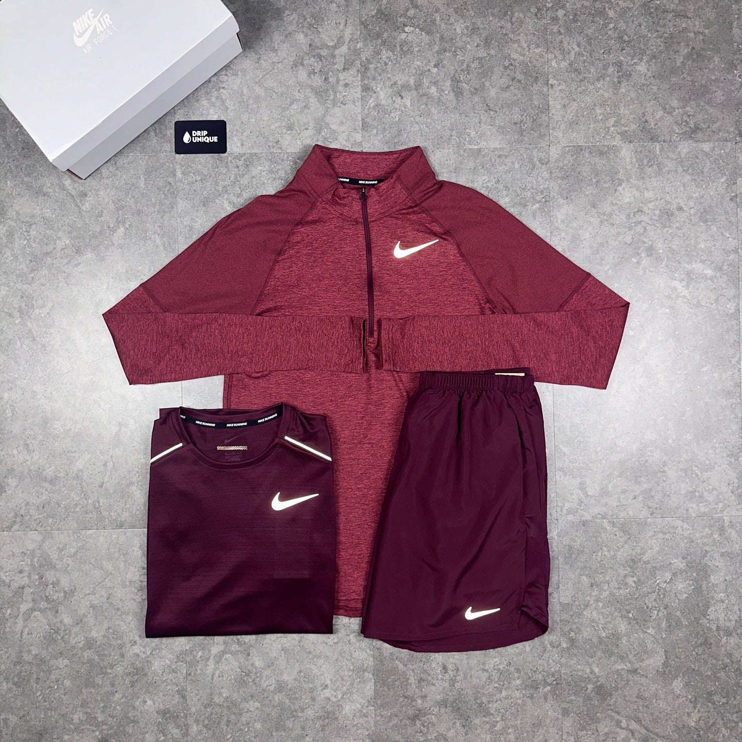 Nike Therma 1/4 Zip Top Midnight Maroon