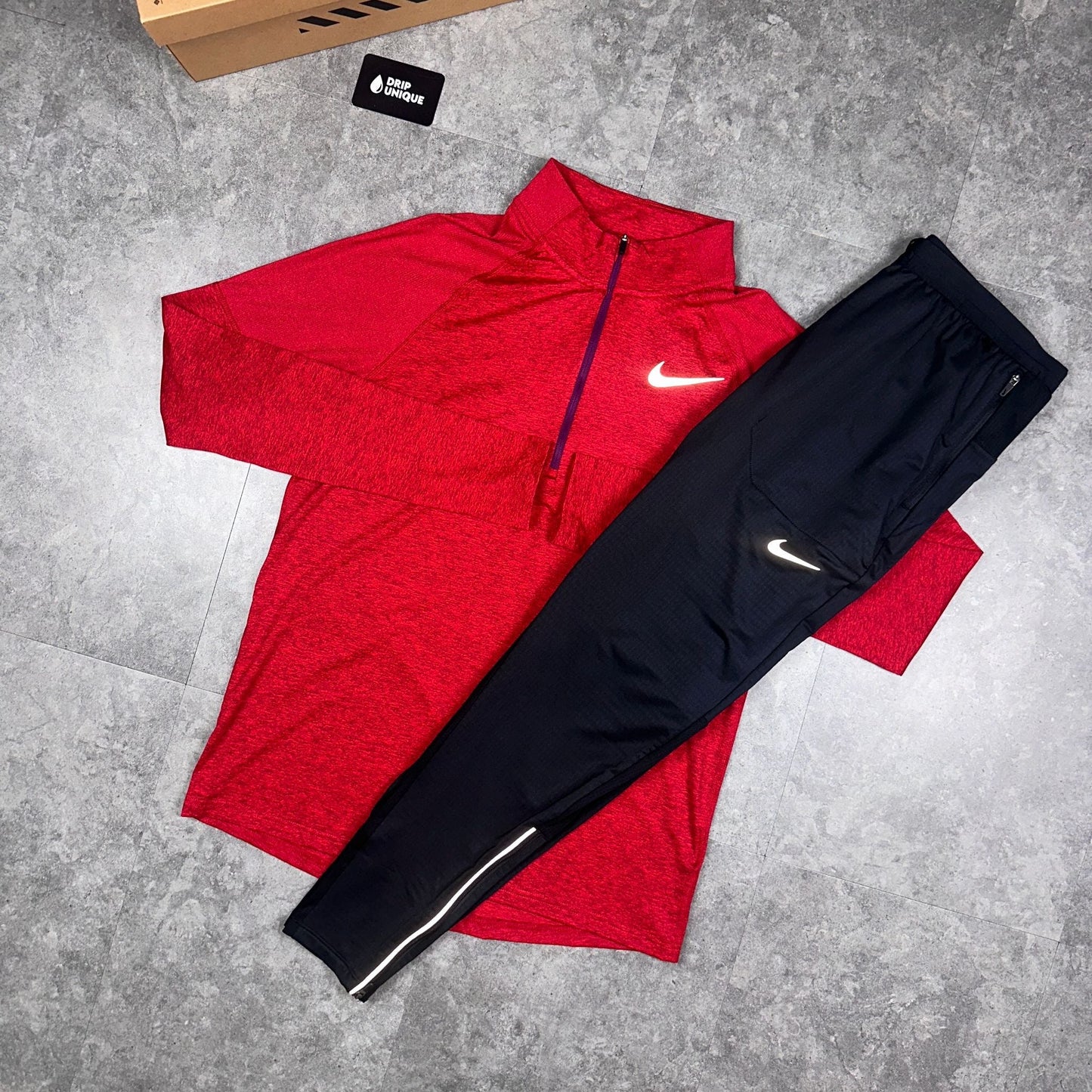 Nike Therma 1/4 Zip Top Red