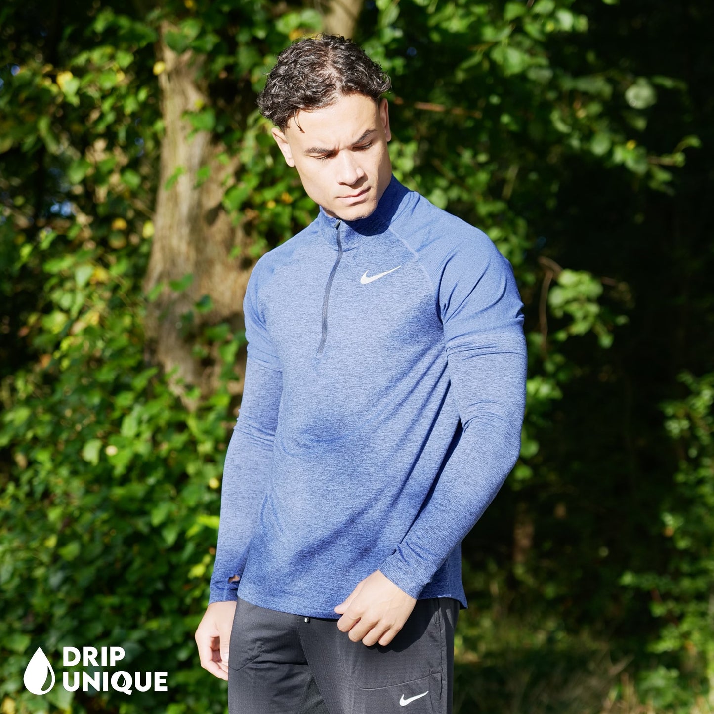 Nike Therma 1/4 Zip Top Royal Blue