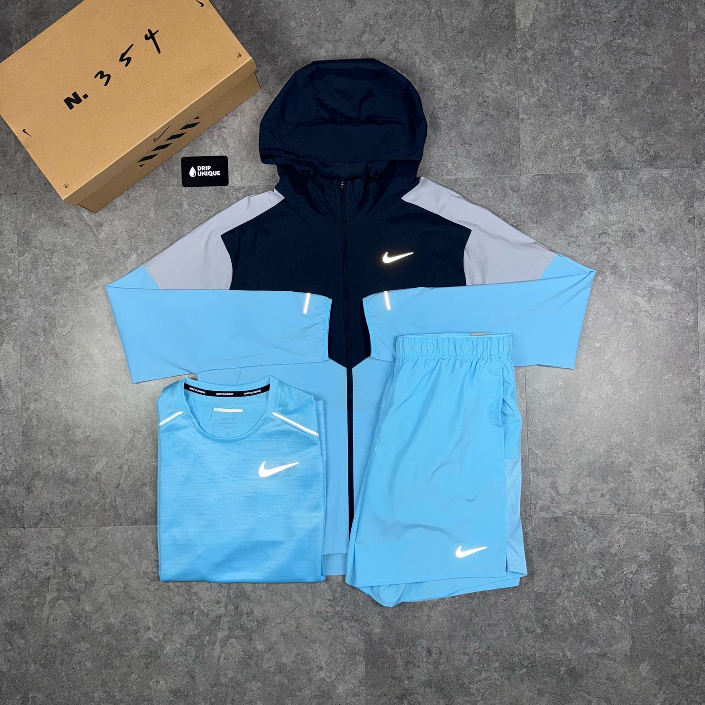 Nike Dri-Fit Challenger Shorts 7" Aquarius Blue