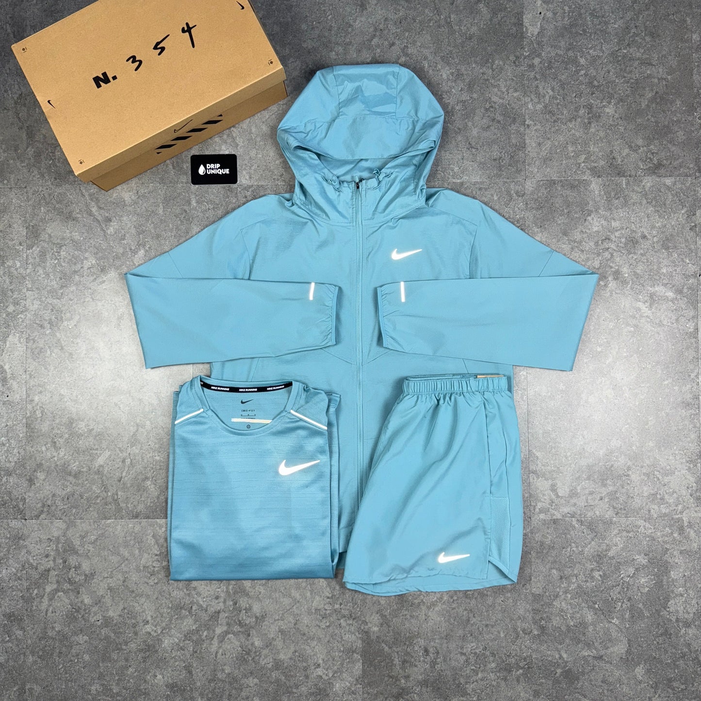 Nike Miler T-Shirt Denim Turquoise