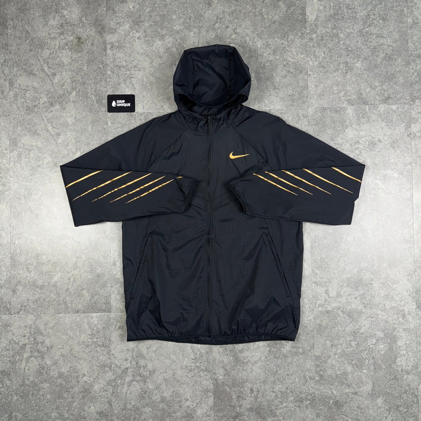 Nike UV Windrunner Jacket Black & Gold