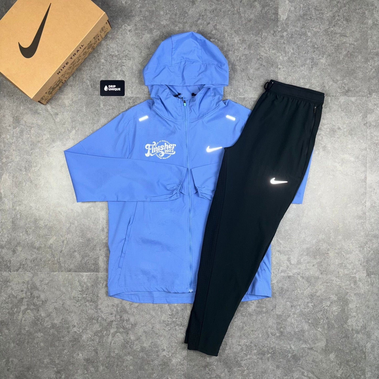 Nike UV Windrunner Jacket Chicago Finisher Blue