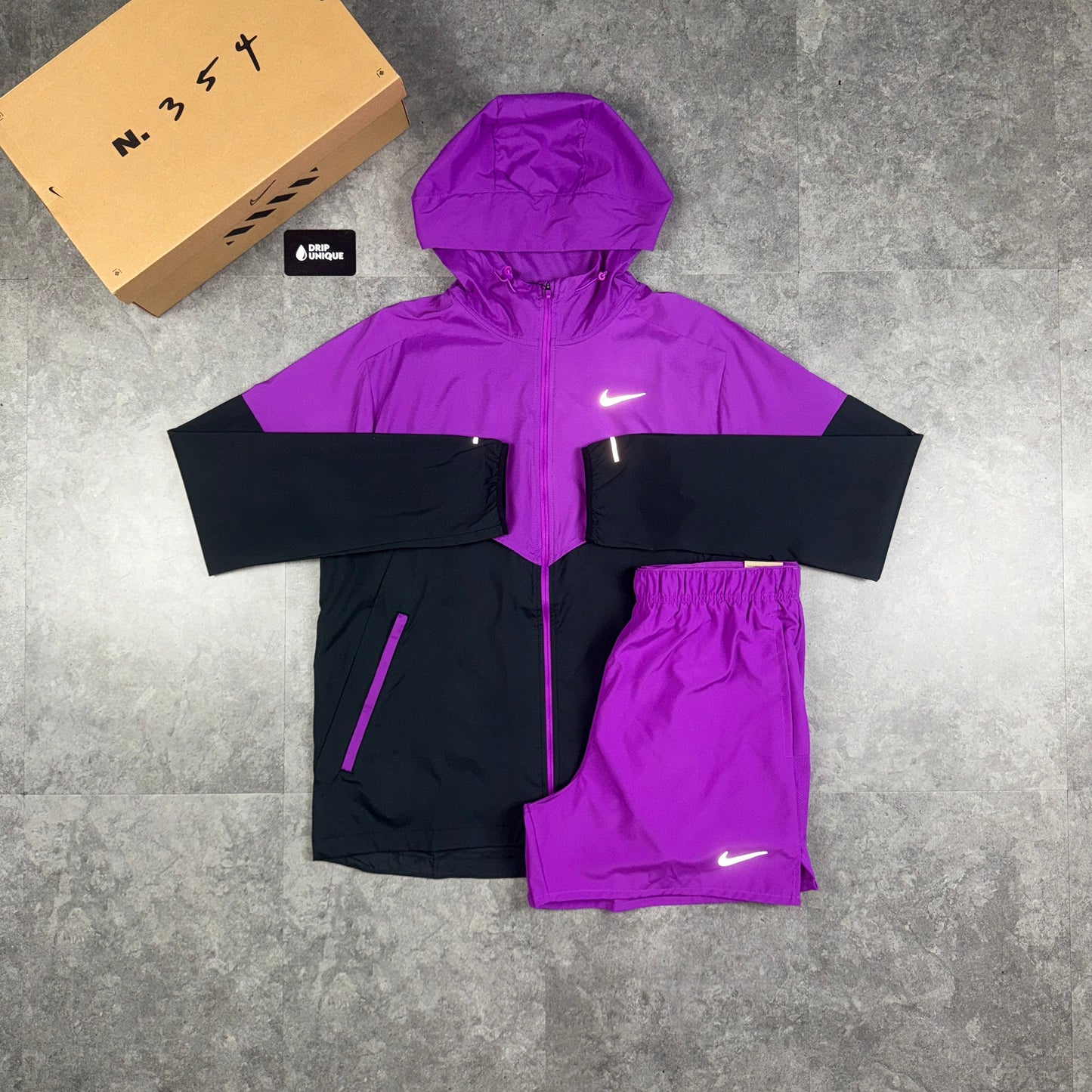 Nike Dri-Fit Challenger 2 in 1 Shorts 5” Vivid Purple