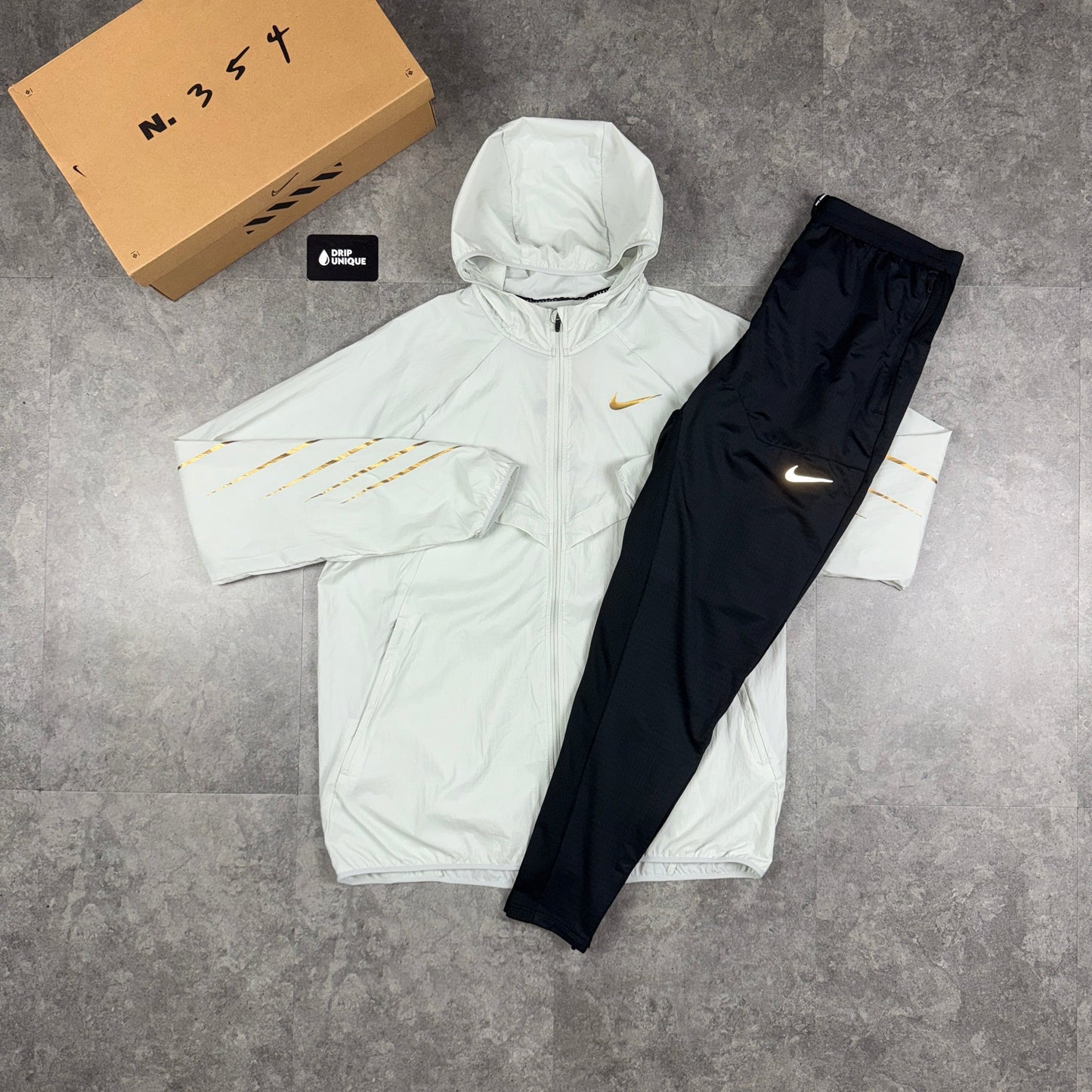 Nike UV Windrunner Jacket White & Gold