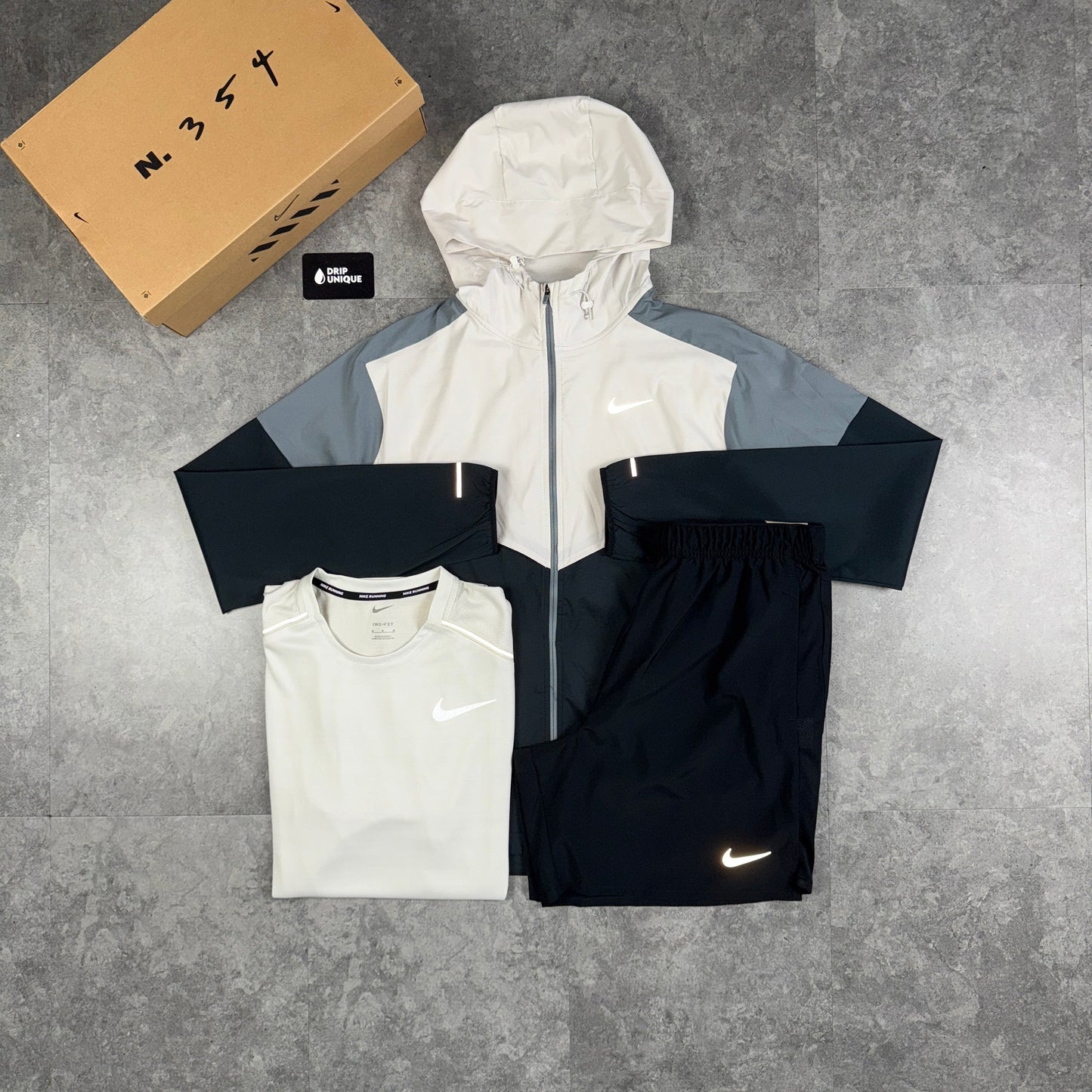 Nike Miler T-Shirt Light Bone