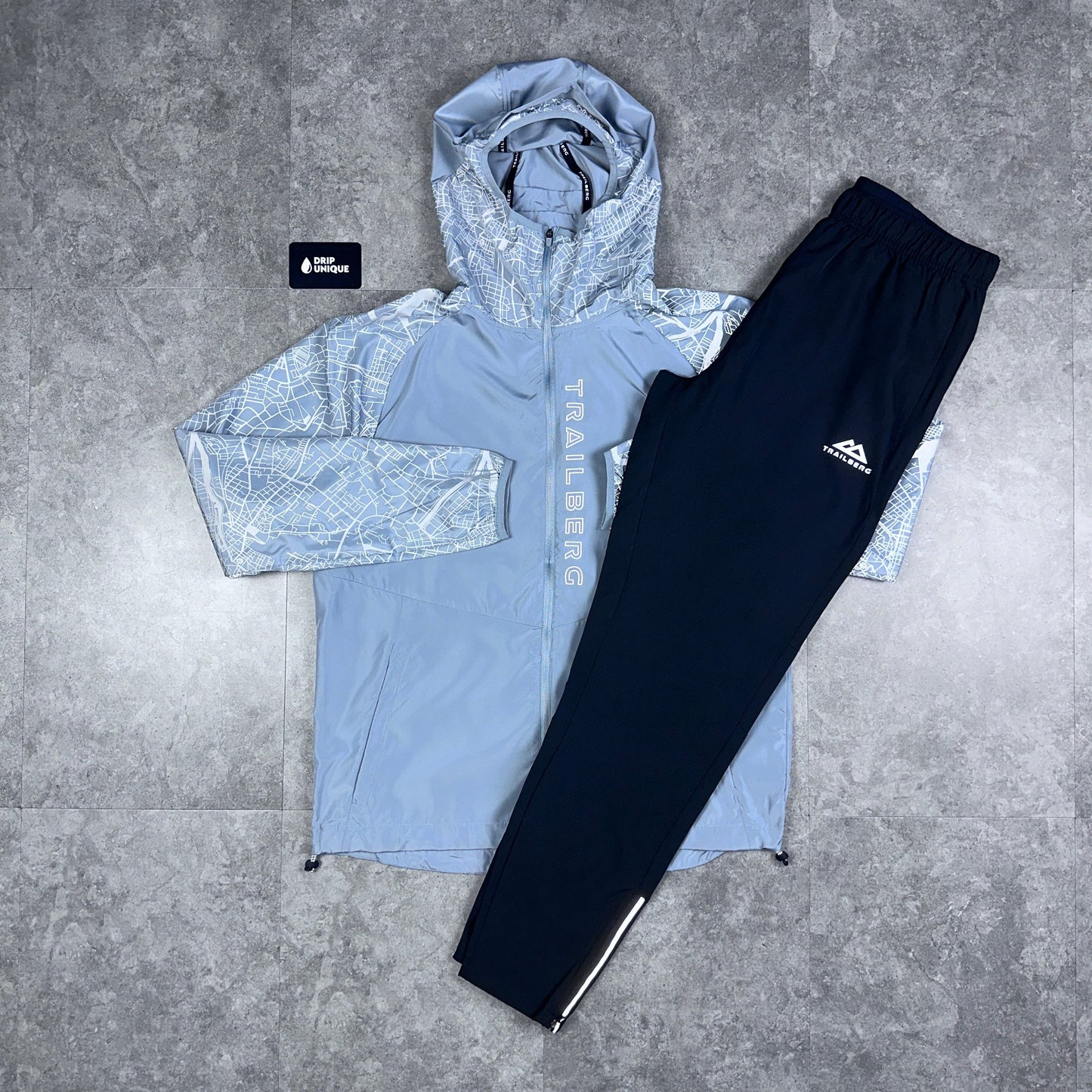 Trailberg Geneva Jacket Grey & Black Cloud 4.0 Pants Set