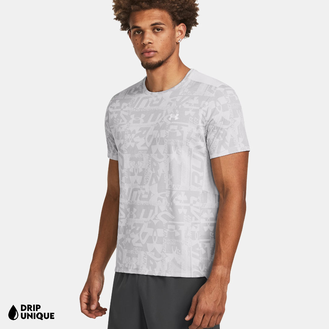 Under Armour Launch Printed T-Shirt Halo Grey